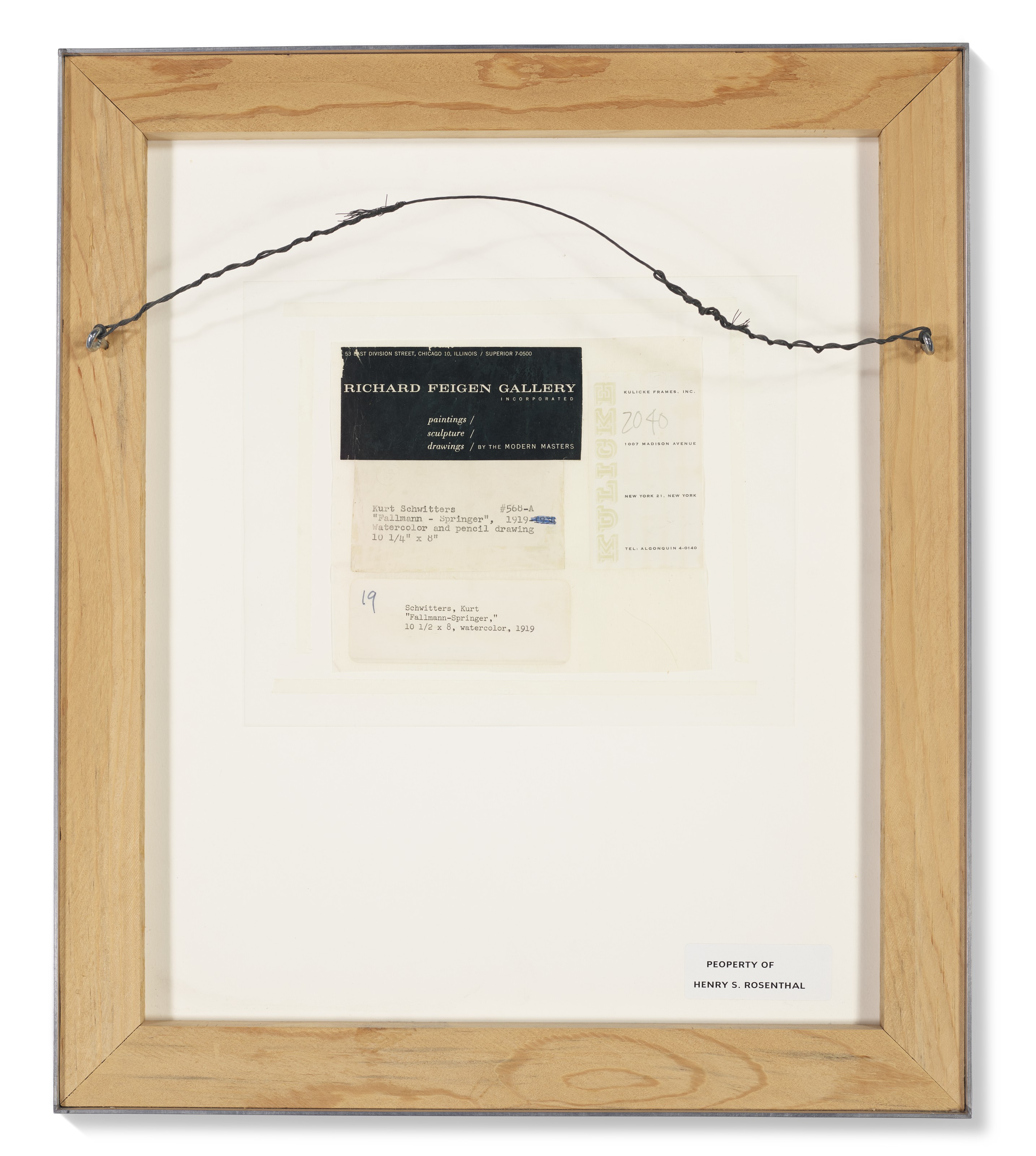 Kurt Schwitters — Aq. 34. Акварелл Фаллманн-Спрингер, изображение 3