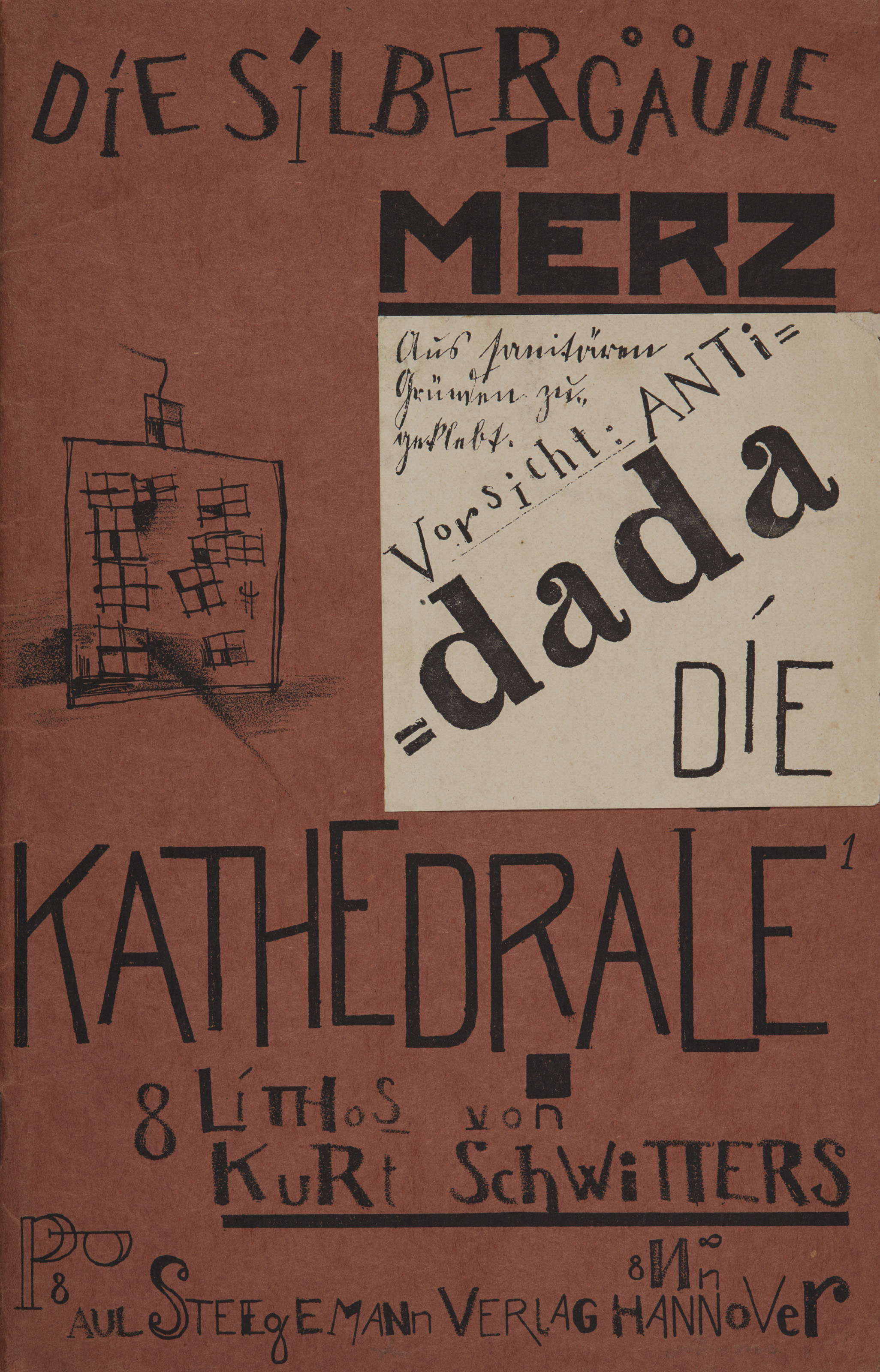 Kurt Schwitters — "Собор", книга 41/42 из "Зильбергале", Пауль Стигеманн, Верлаг, Ганновер, 1920