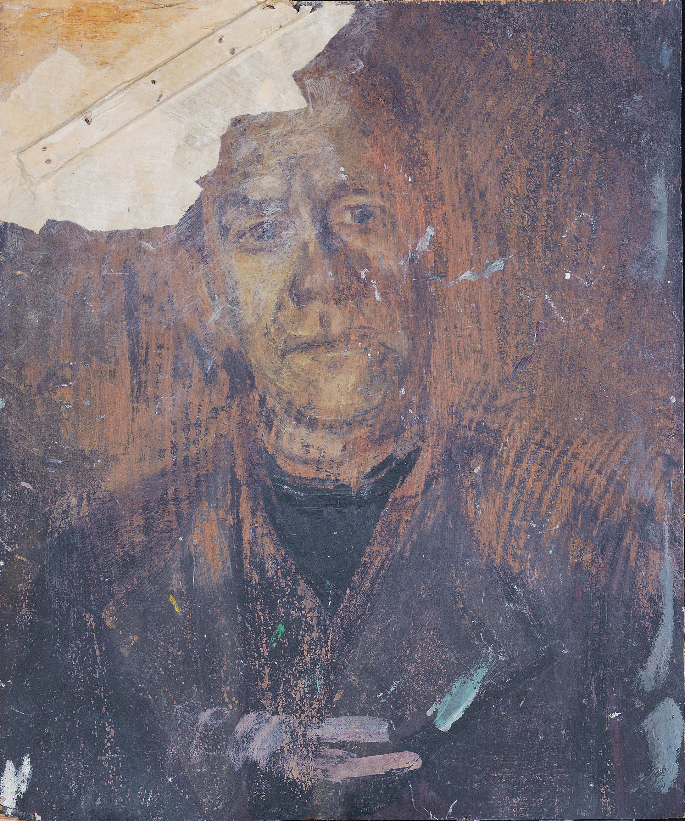 Kurt Schwitters — Он Титулованный (Портрет молодого человека, который ходит по улицам) (справа) ; Он титулованный (Портрет неизвестного) (сзади), изображение 2
