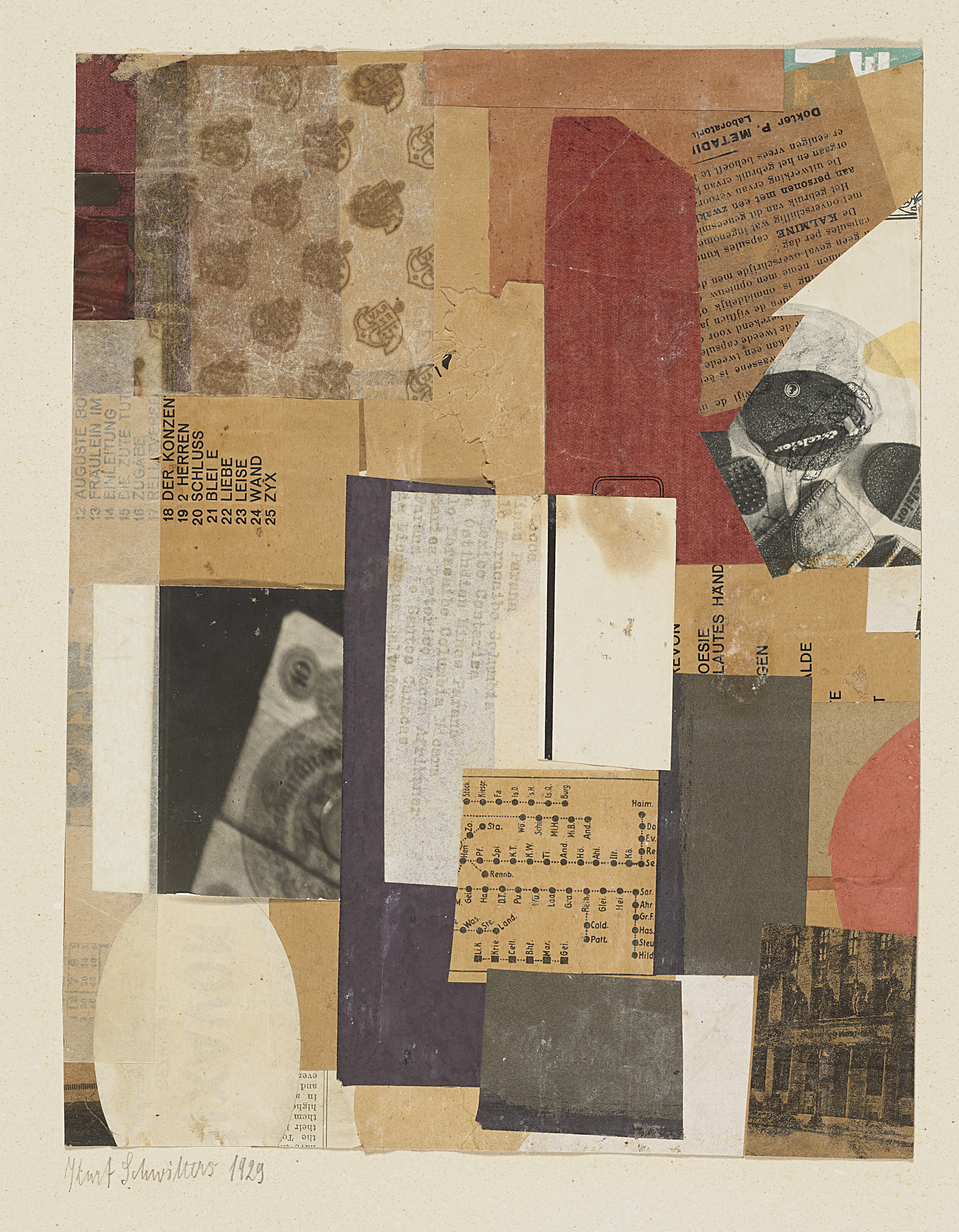 Kurt Schwitters — Ohne Titel (OESIE)