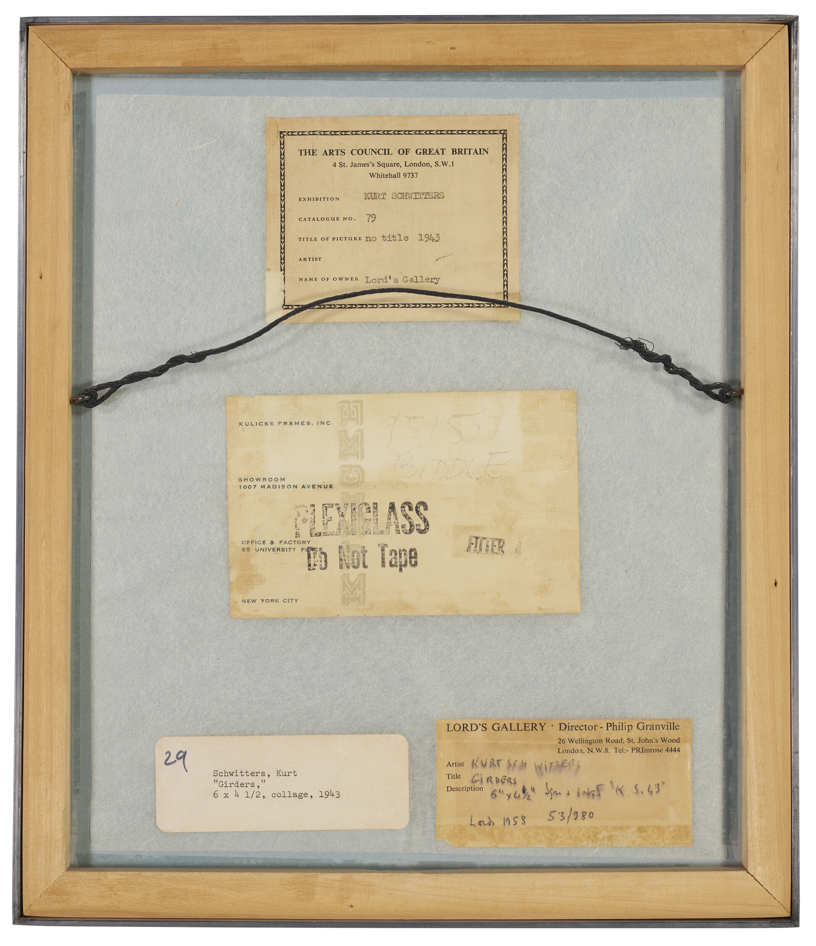 Kurt Schwitters — Он Титул (Mit Stahlträgerkonstruktion), изображение 3
