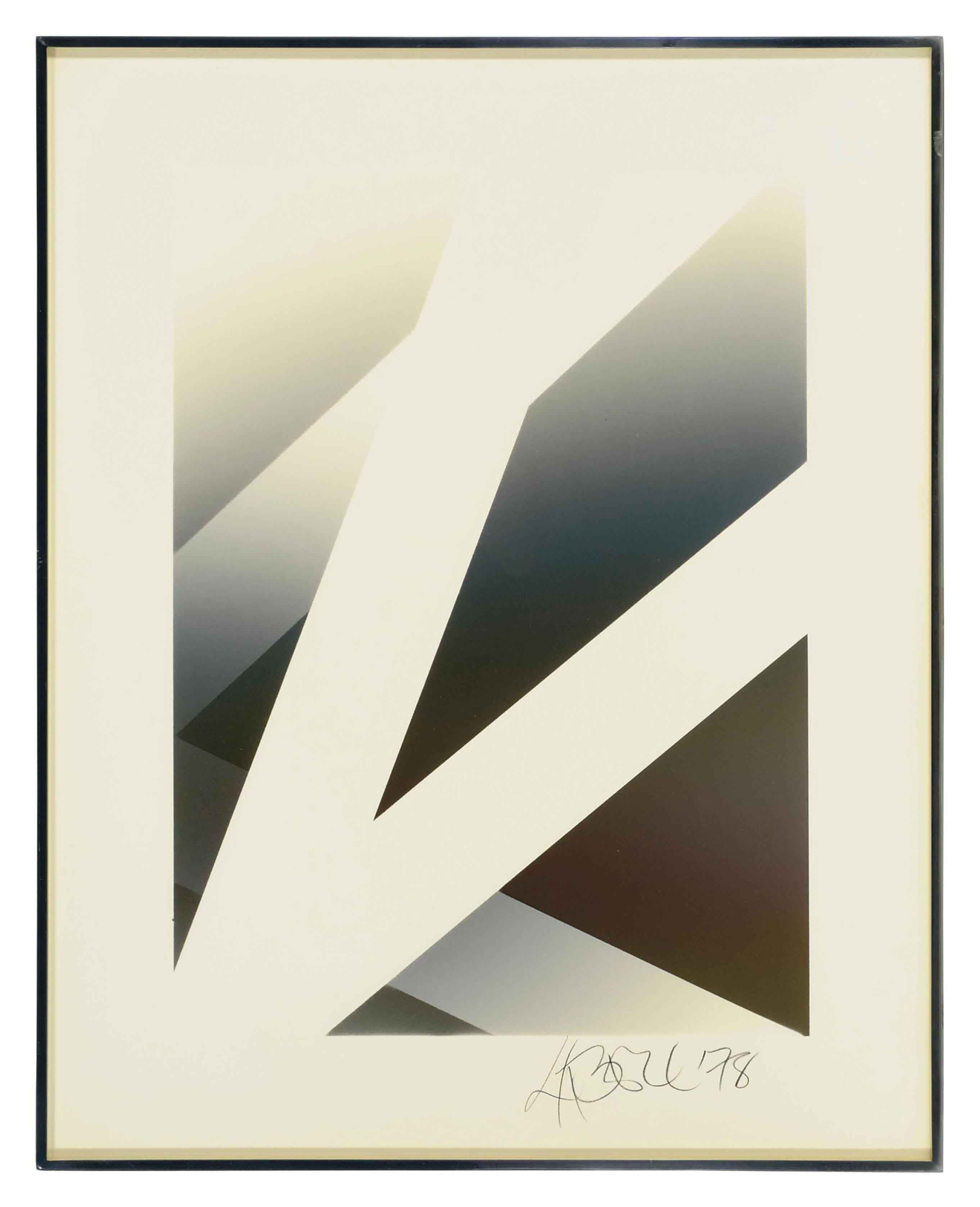Larry Bell — Untitled (vapor drawing)