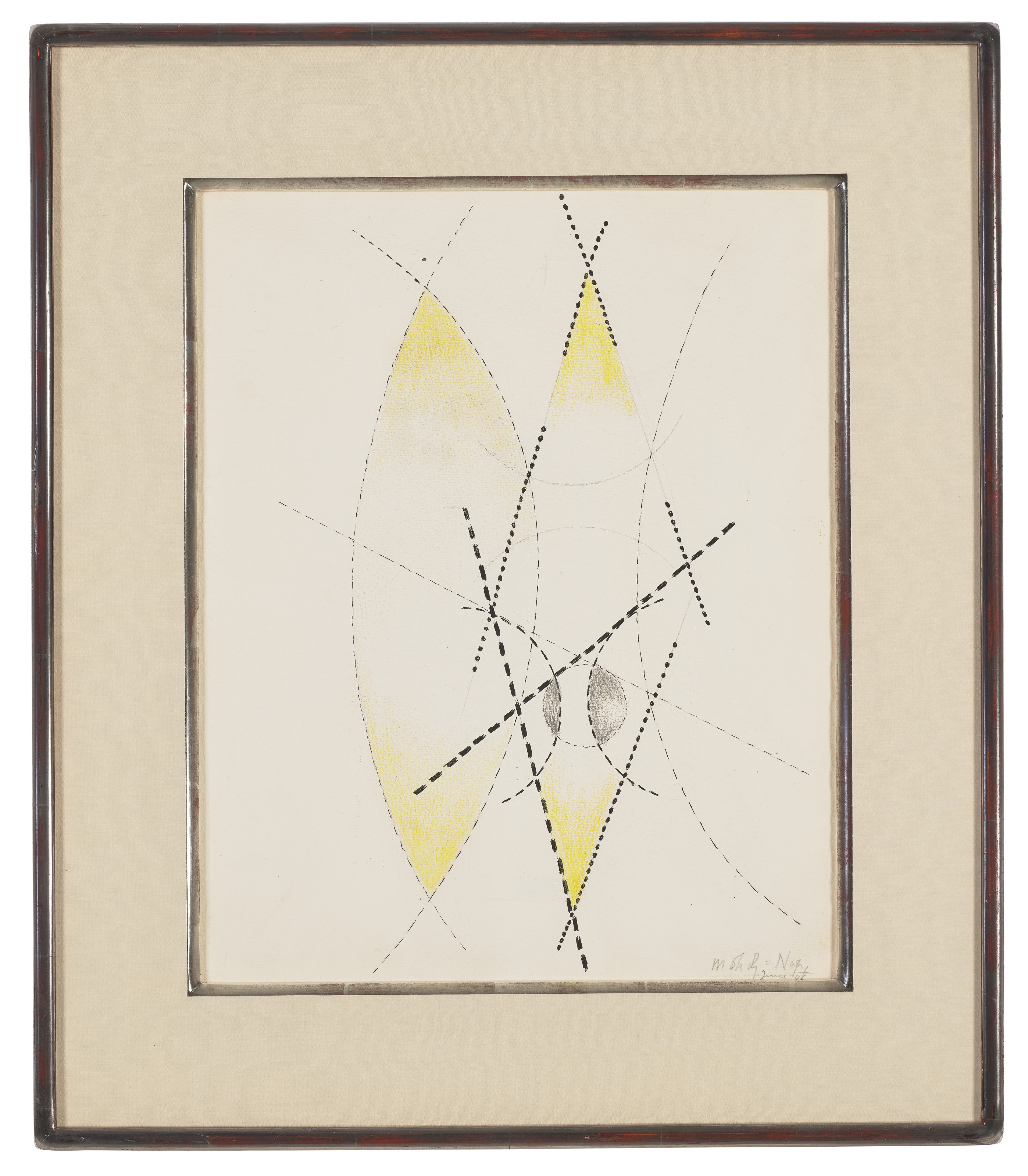 László Moholy-Nagy — Untitled (Composition, Yellow-Black), изображение 2