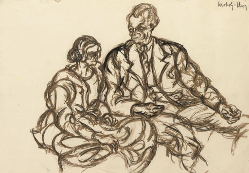 László Moholy-Nagy — Portrait of a couple
