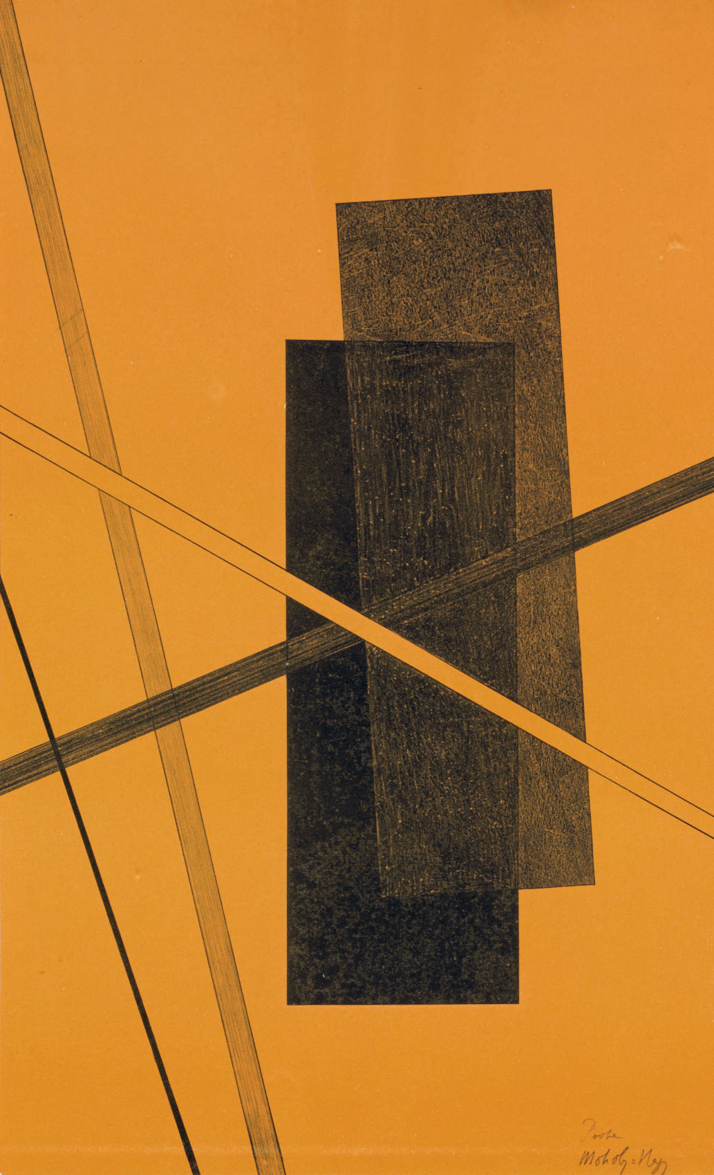 László Moholy-Nagy — Konstruktionen--Kestermappe 6 : one plate (Passuth 127)