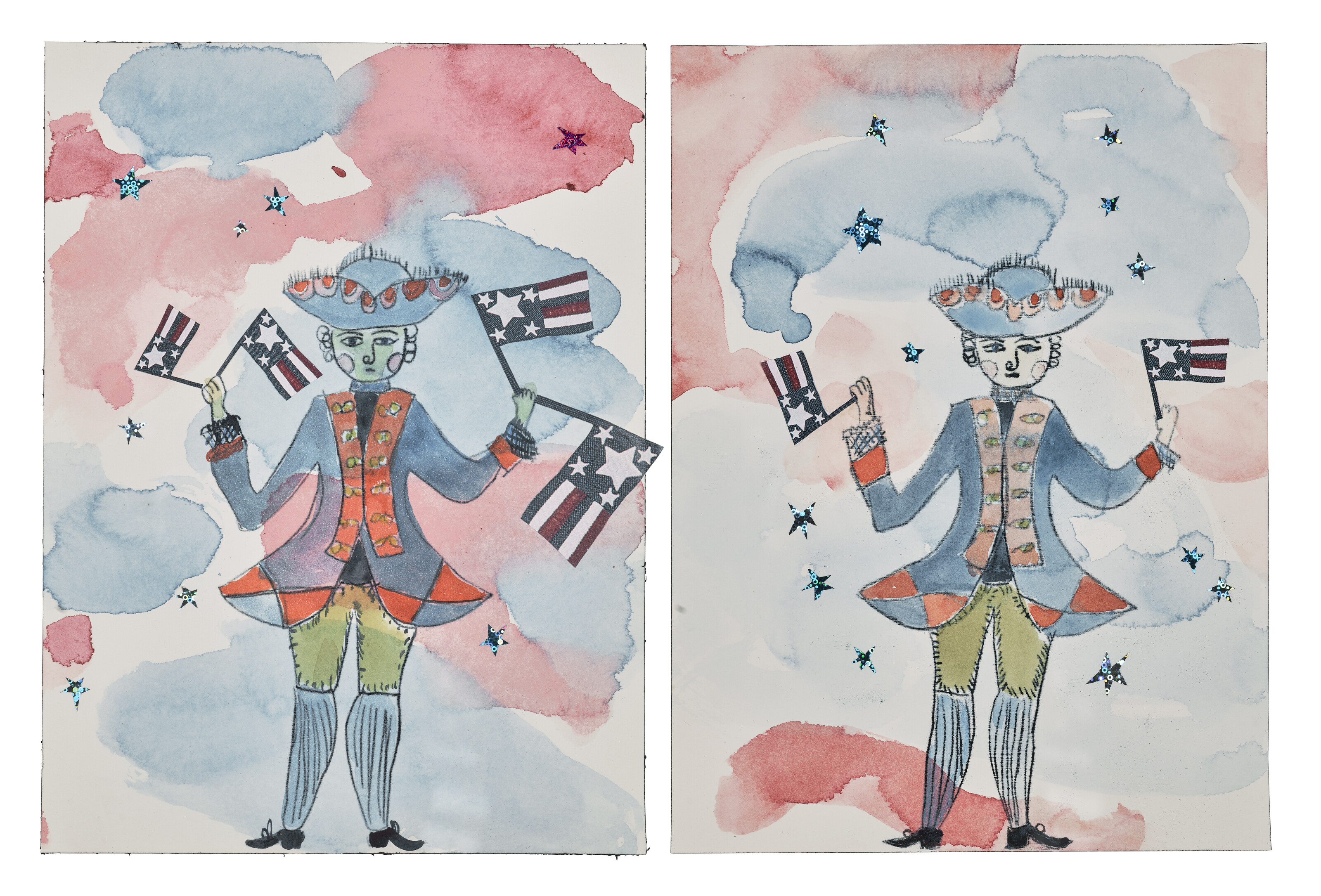 Laura Owens — Untitled [Two Works]