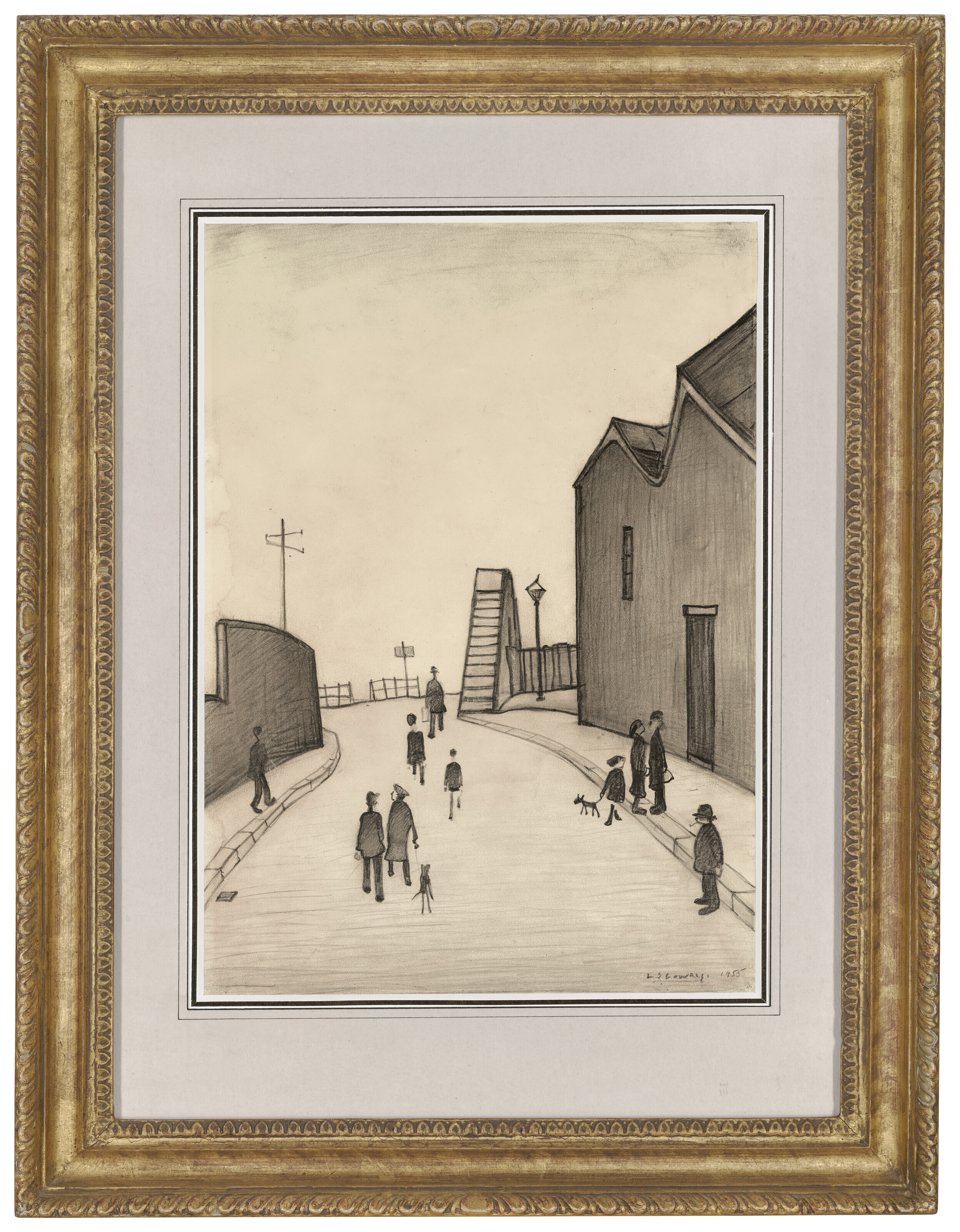 Laurence Stephen Lowry — Footbridge at Droylsden, изображение 2