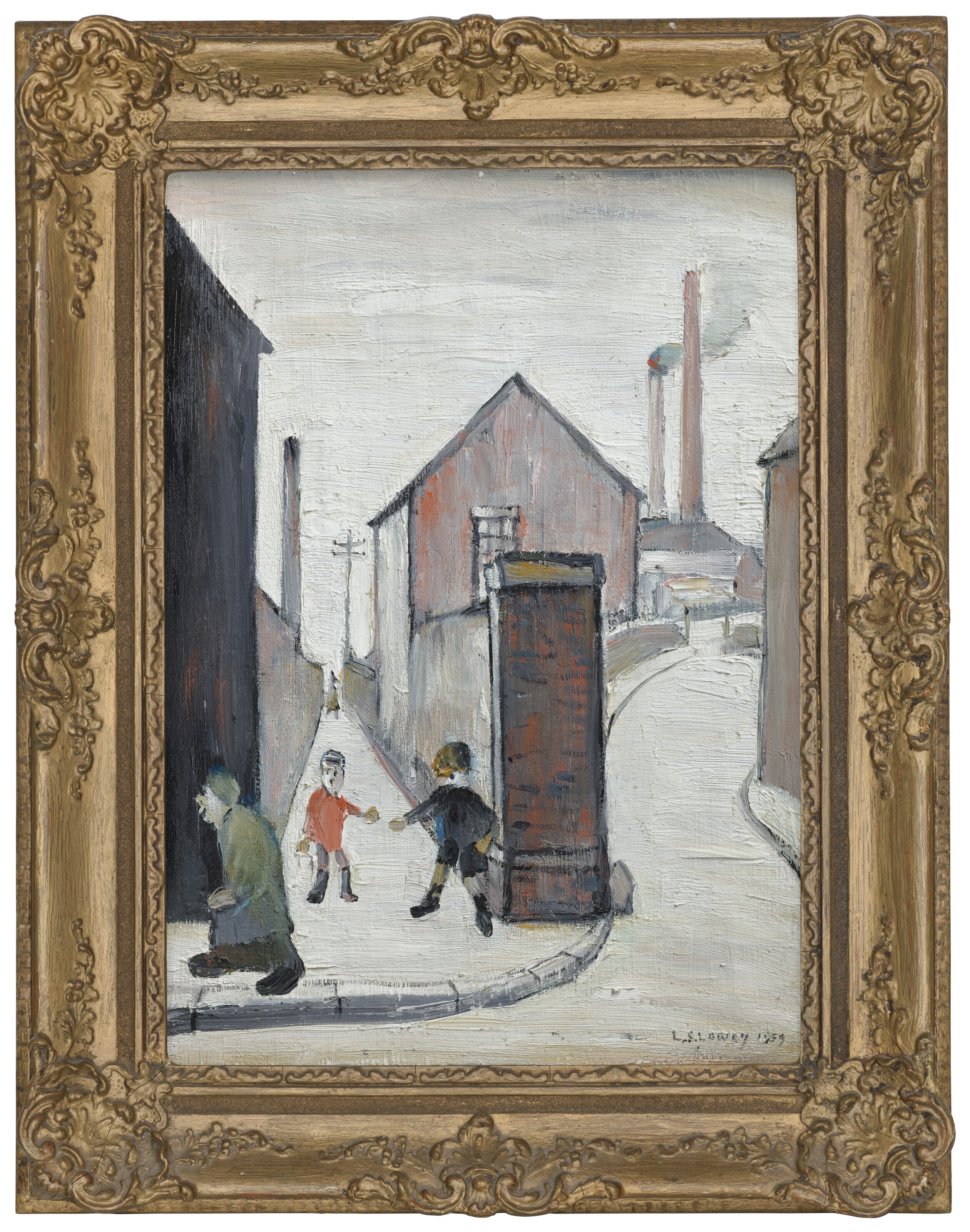 Laurence Stephen Lowry — Small Children at the 'Works', Viaduct Gates, изображение 2