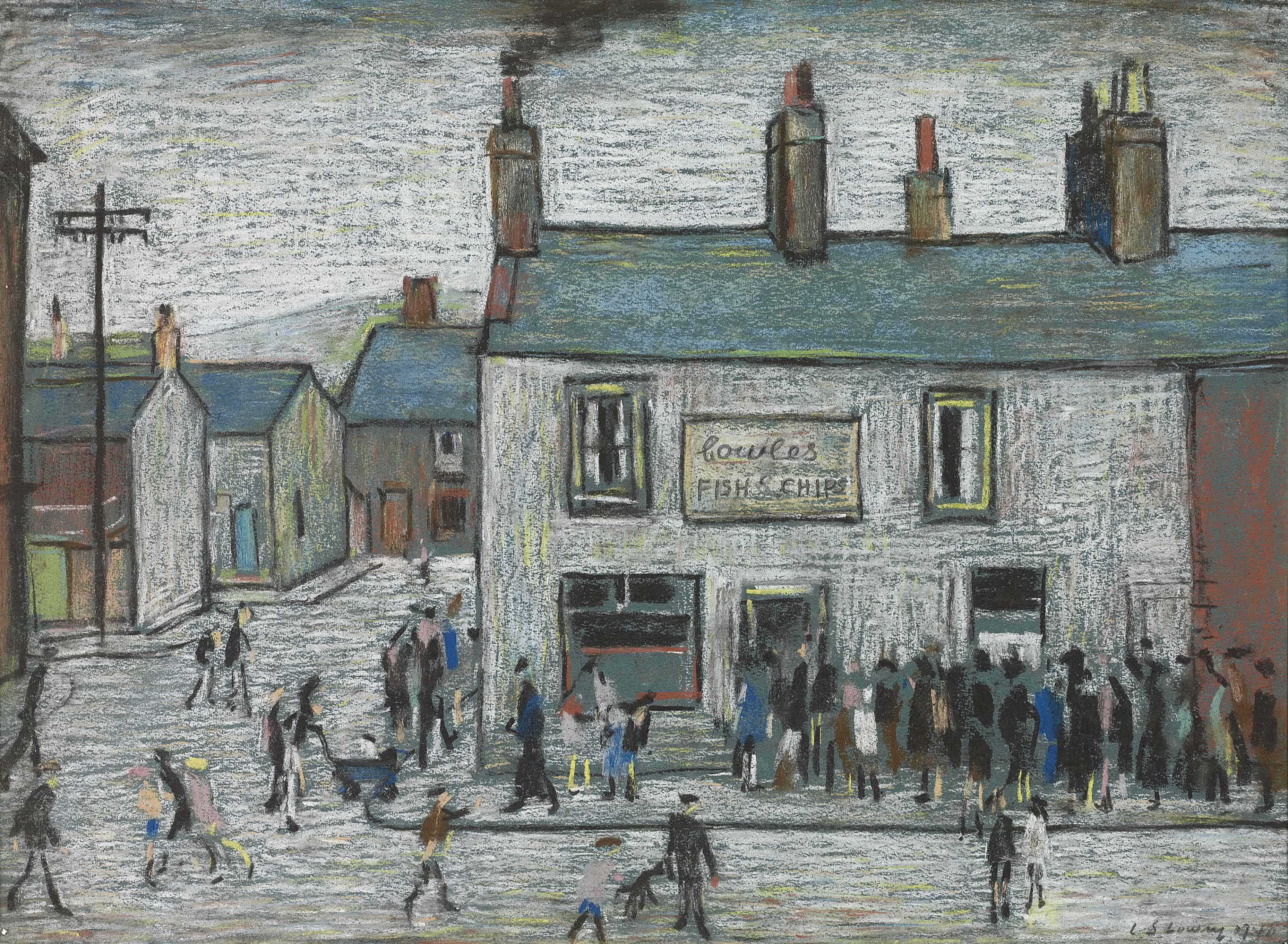 Laurence Stephen Lowry — Cowles Fish & Chips, Cleator Moor