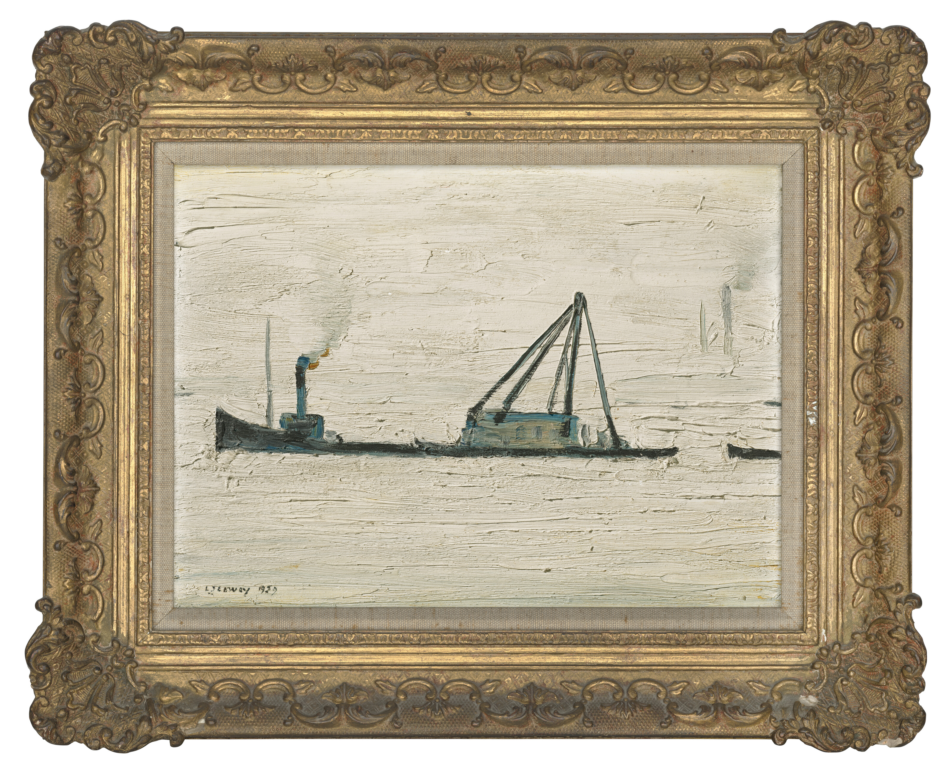 Laurence Stephen Lowry — Barge, изображение 2