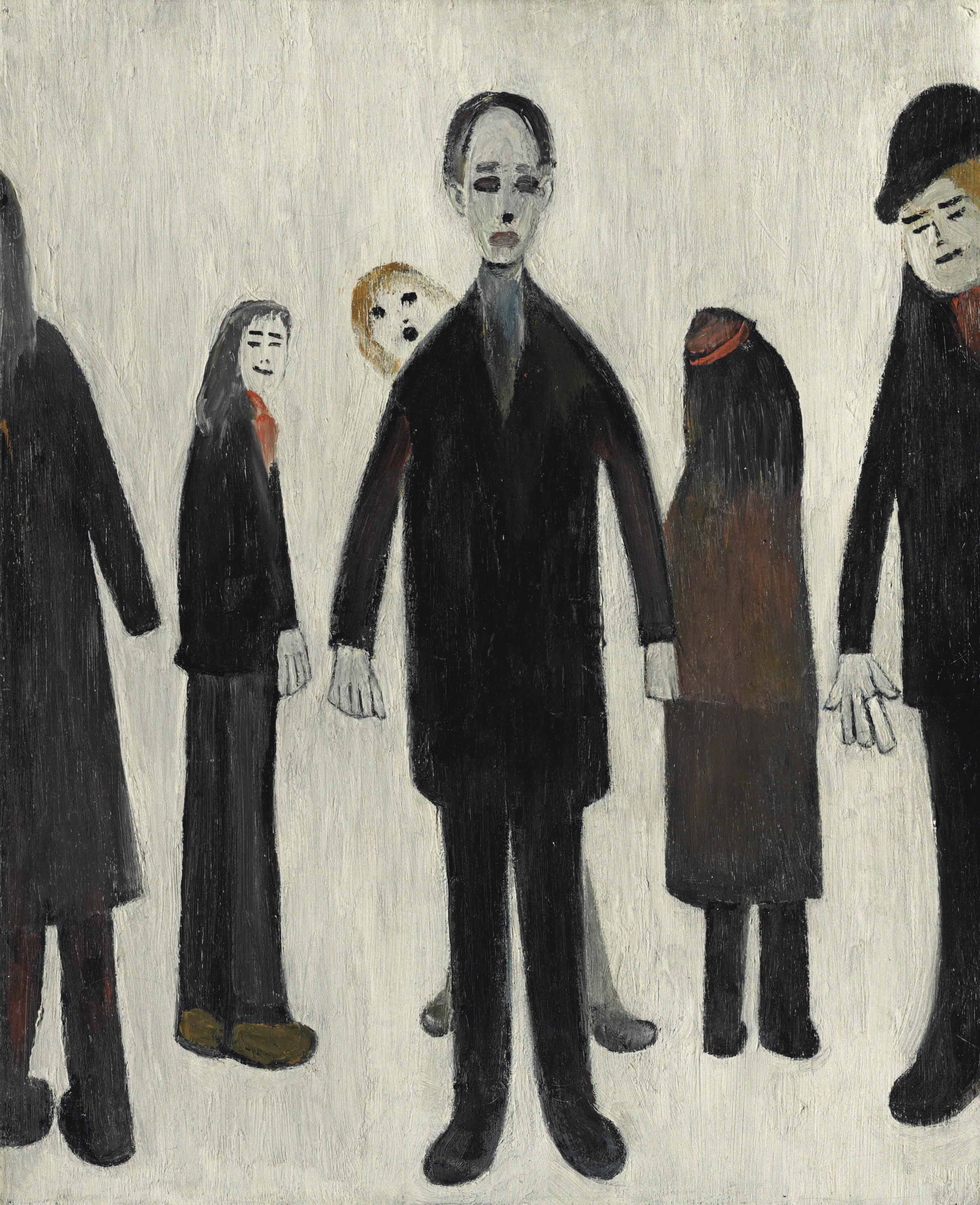 Laurence Stephen Lowry — Group of Six People