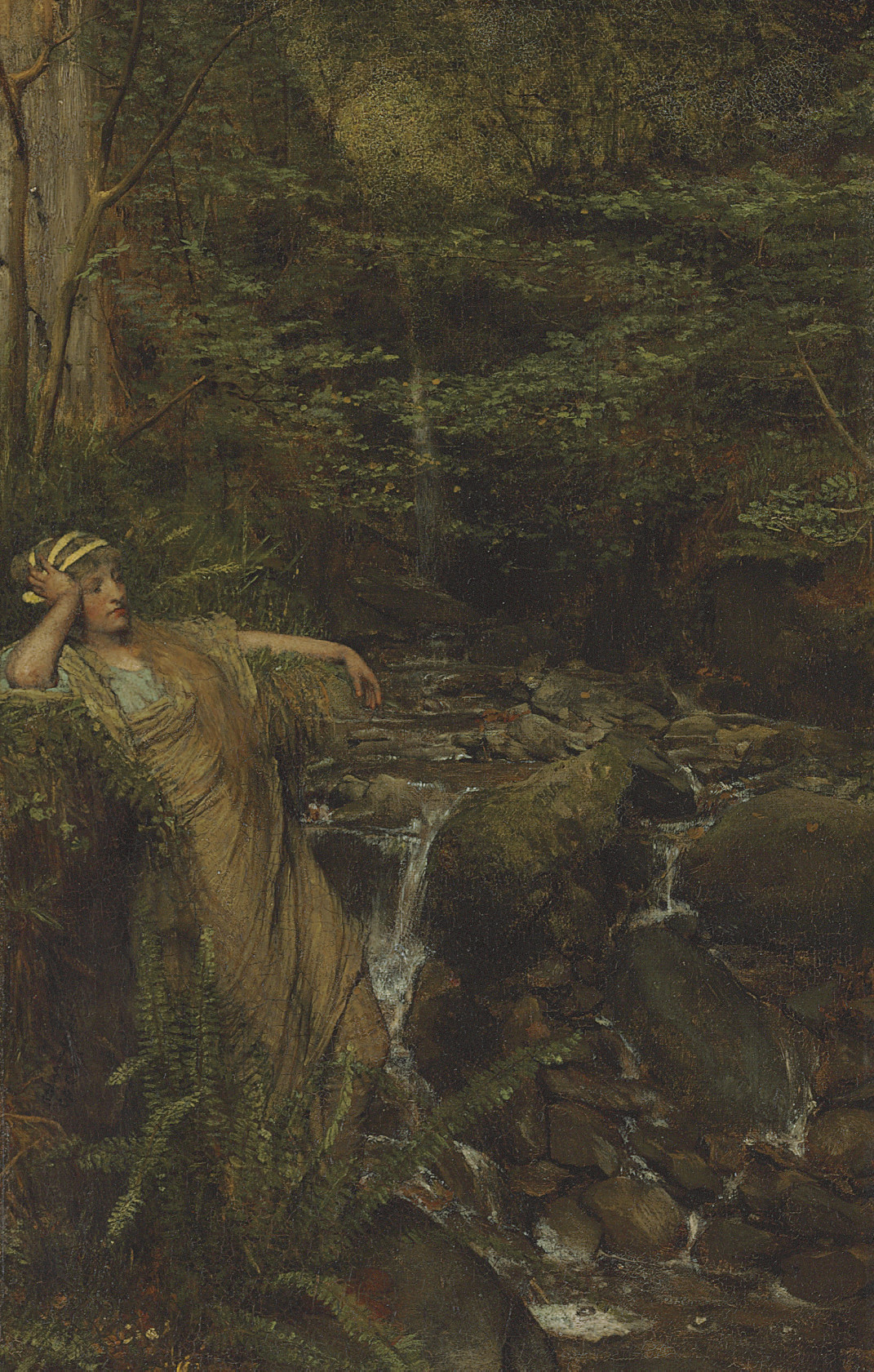 Lawrence Alma-Tadema — Мечтательность (Водопадная нимфа)