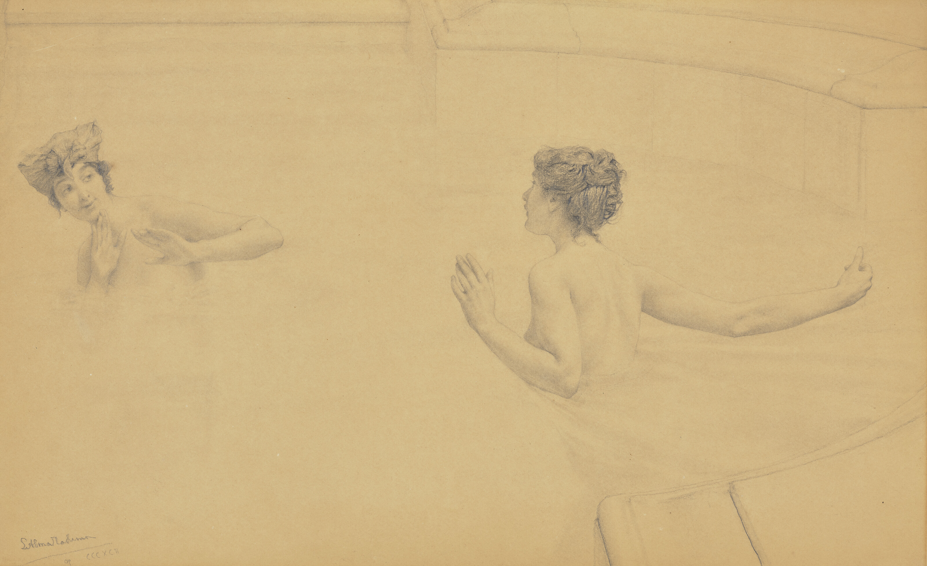 Lawrence Alma-Tadema — Плещущиеся: купальщики