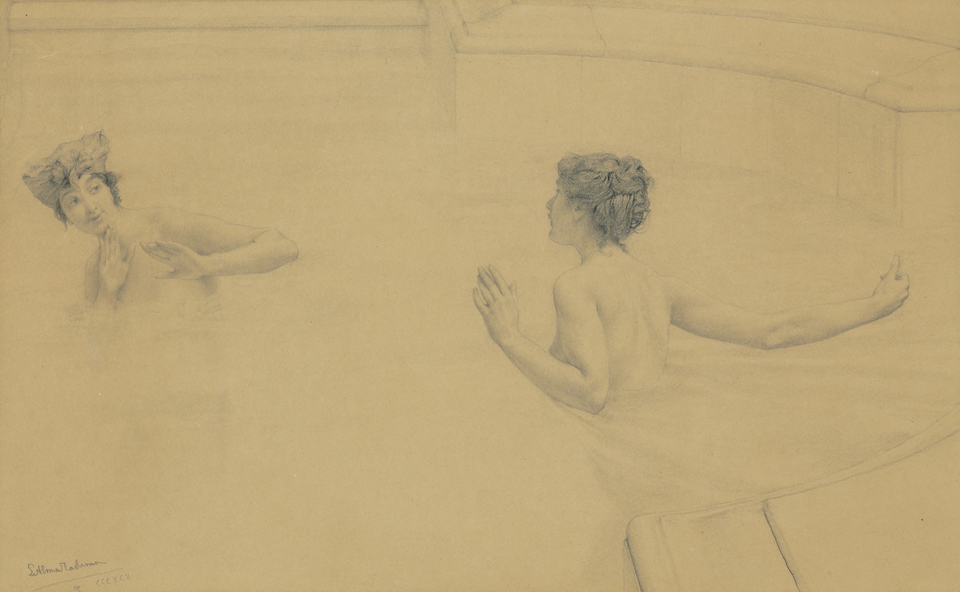 Lawrence Alma-Tadema — Плещущиеся: купальщики
