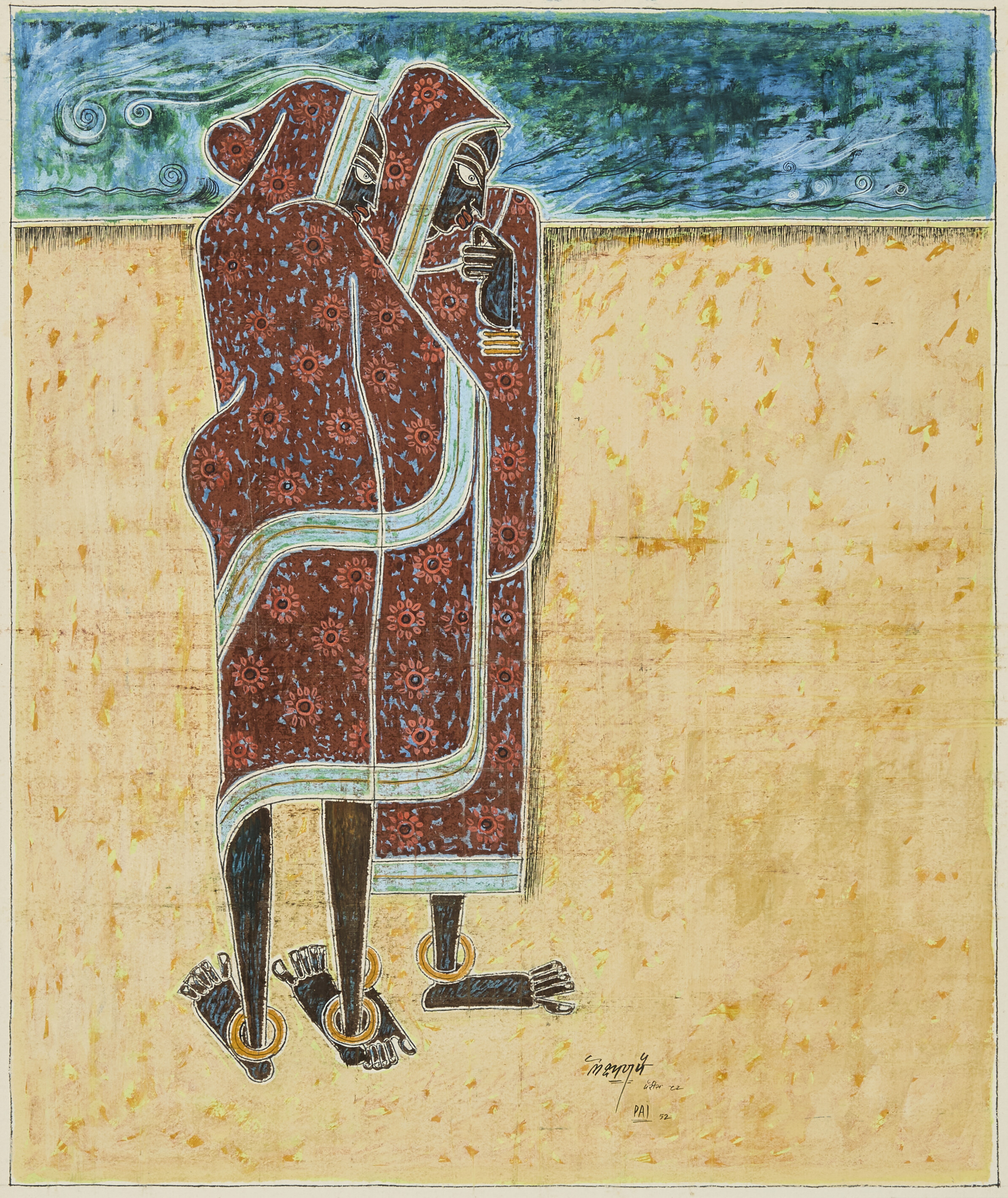 Laxman Pai — Без названия (Две женщины)