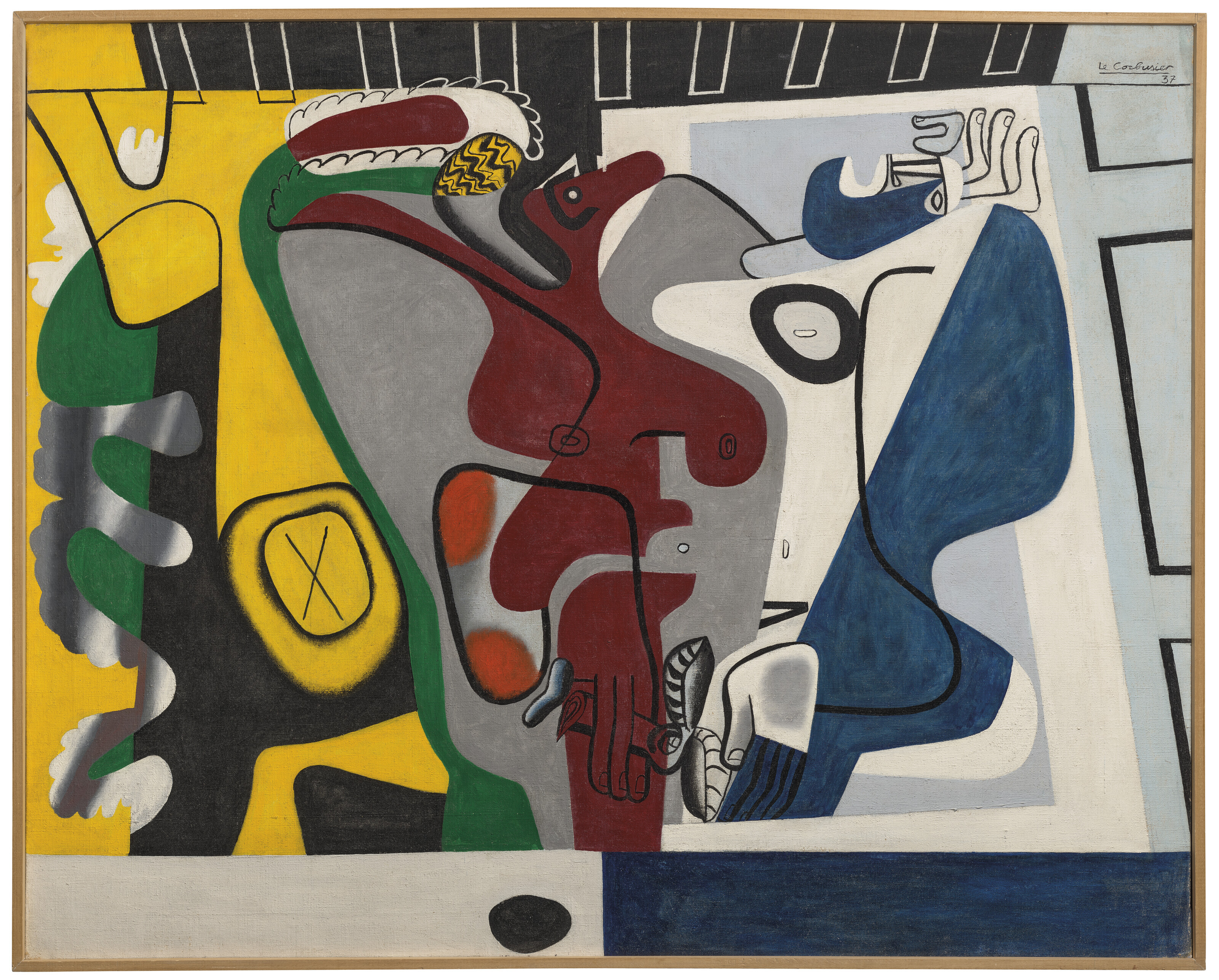 Le Corbusier — Две фигуры на троне золотого дерева, изображение 2