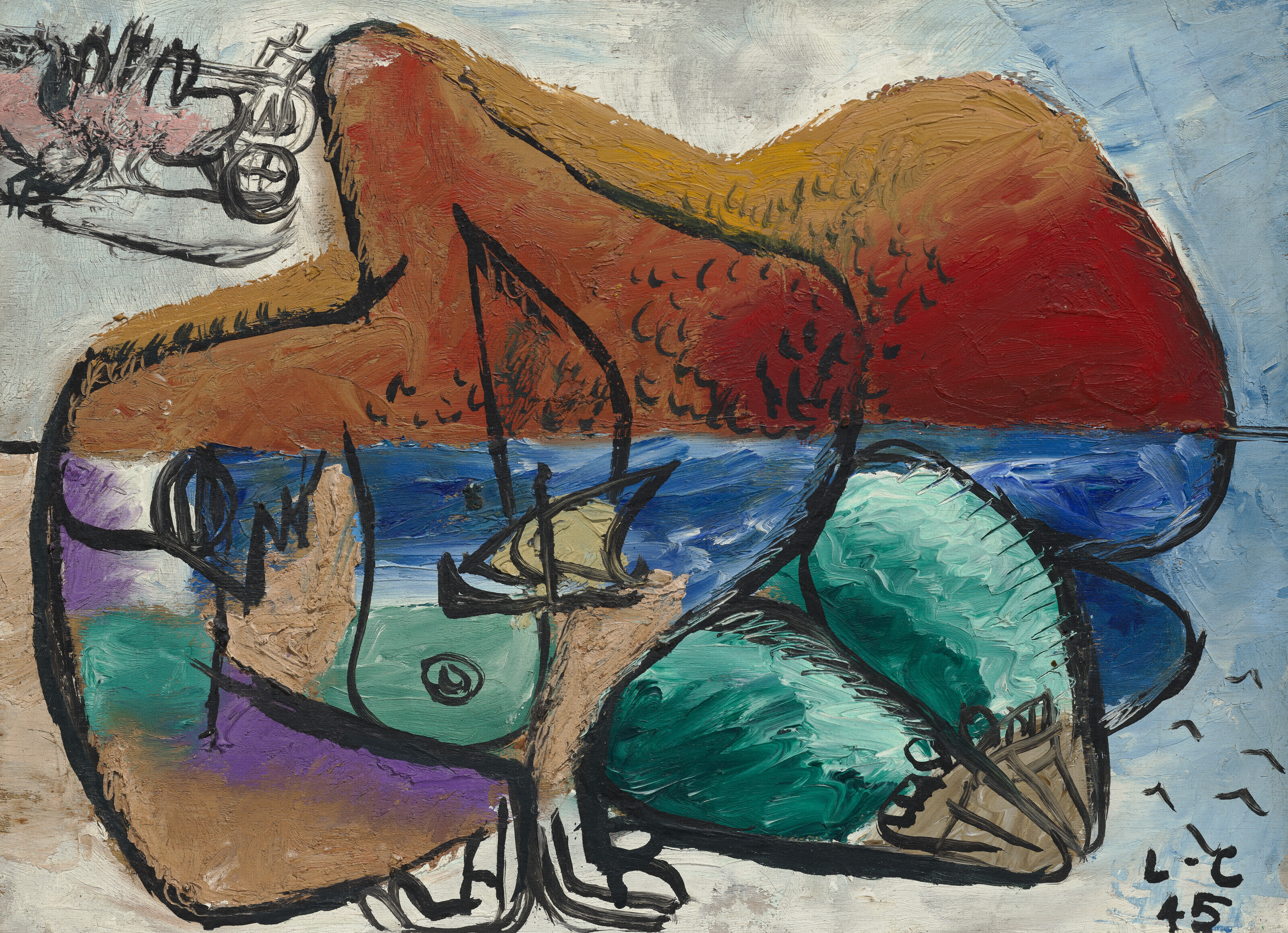 Le Corbusier — Женское совершенство (острова, где обитает женский корпус, погруженный в полусонное состояние, и уединенные места с лифчиками)