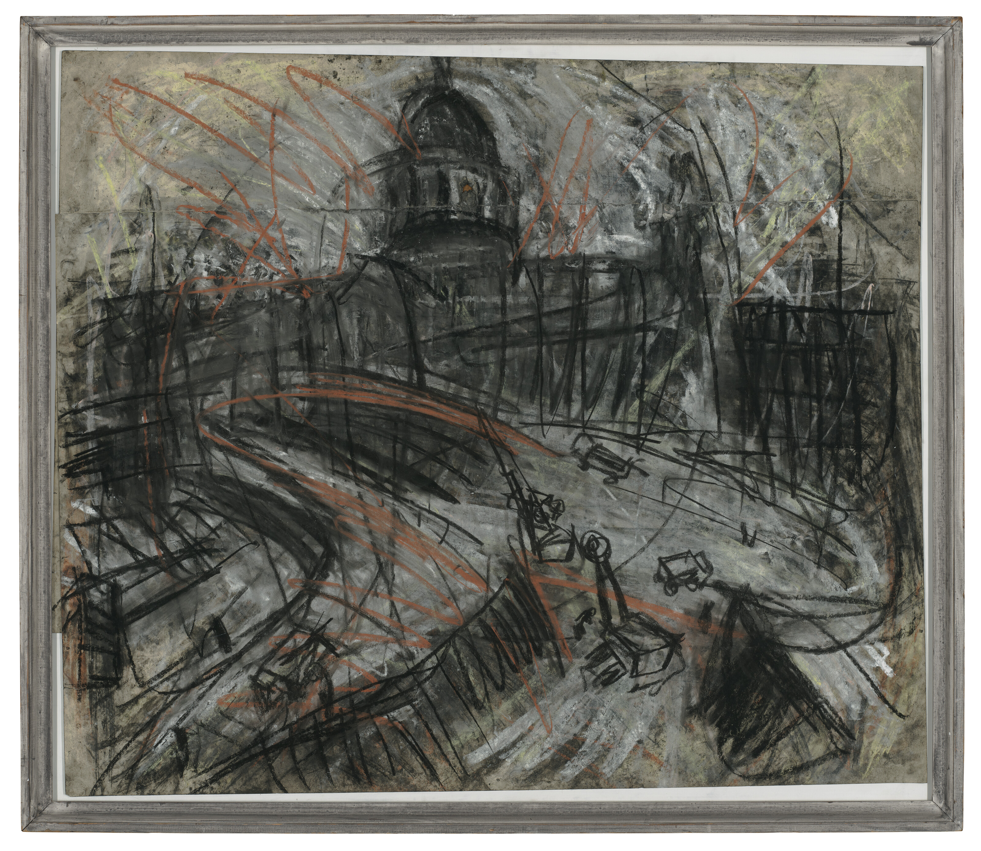 Leon Kossoff — Строительная площадка недалеко от собора Святого Павла, изображение 2