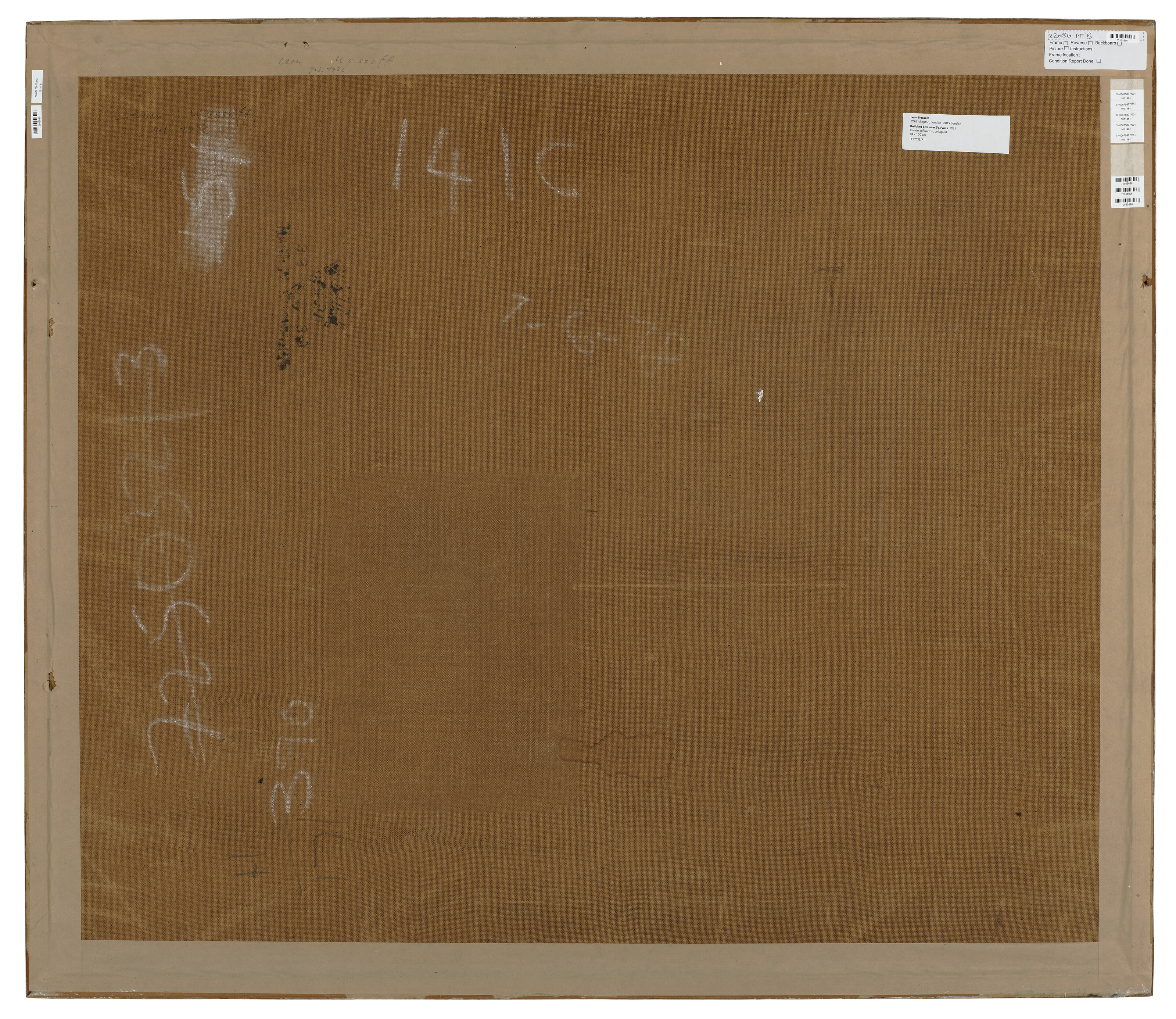 Leon Kossoff — Строительная площадка недалеко от собора Святого Павла, изображение 3