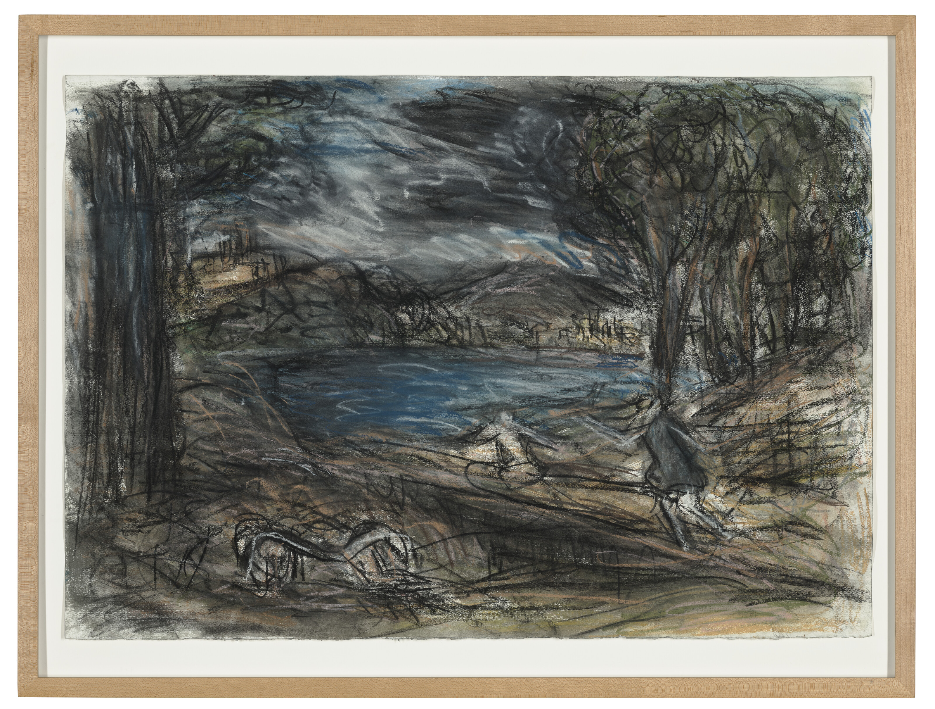Leon Kossoff — Из Пуссена: Пейзаж с человеком, убитым Змеей II, изображение 2