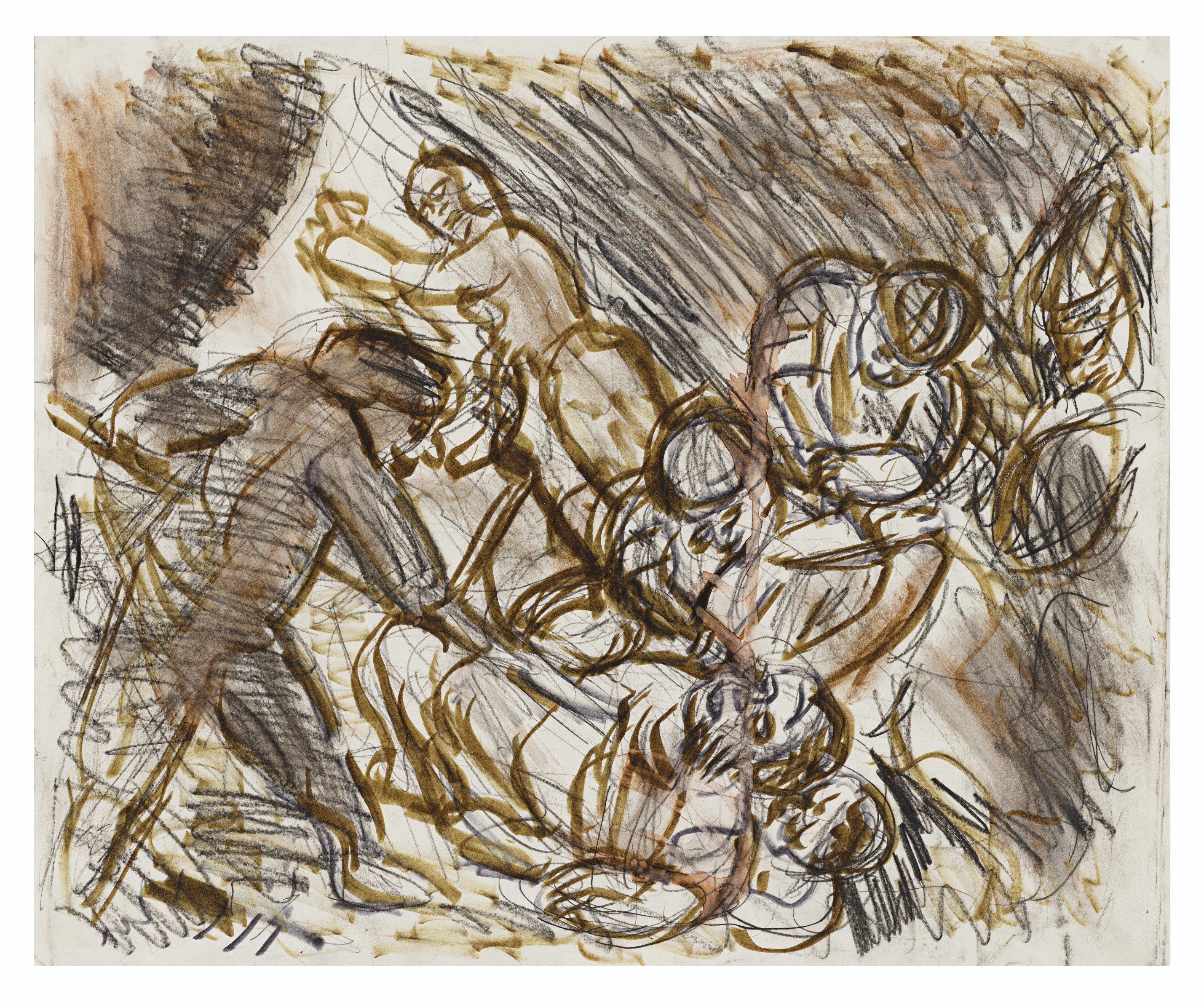 Leon Kossoff — Рембрандт "Ослепление Самсона"