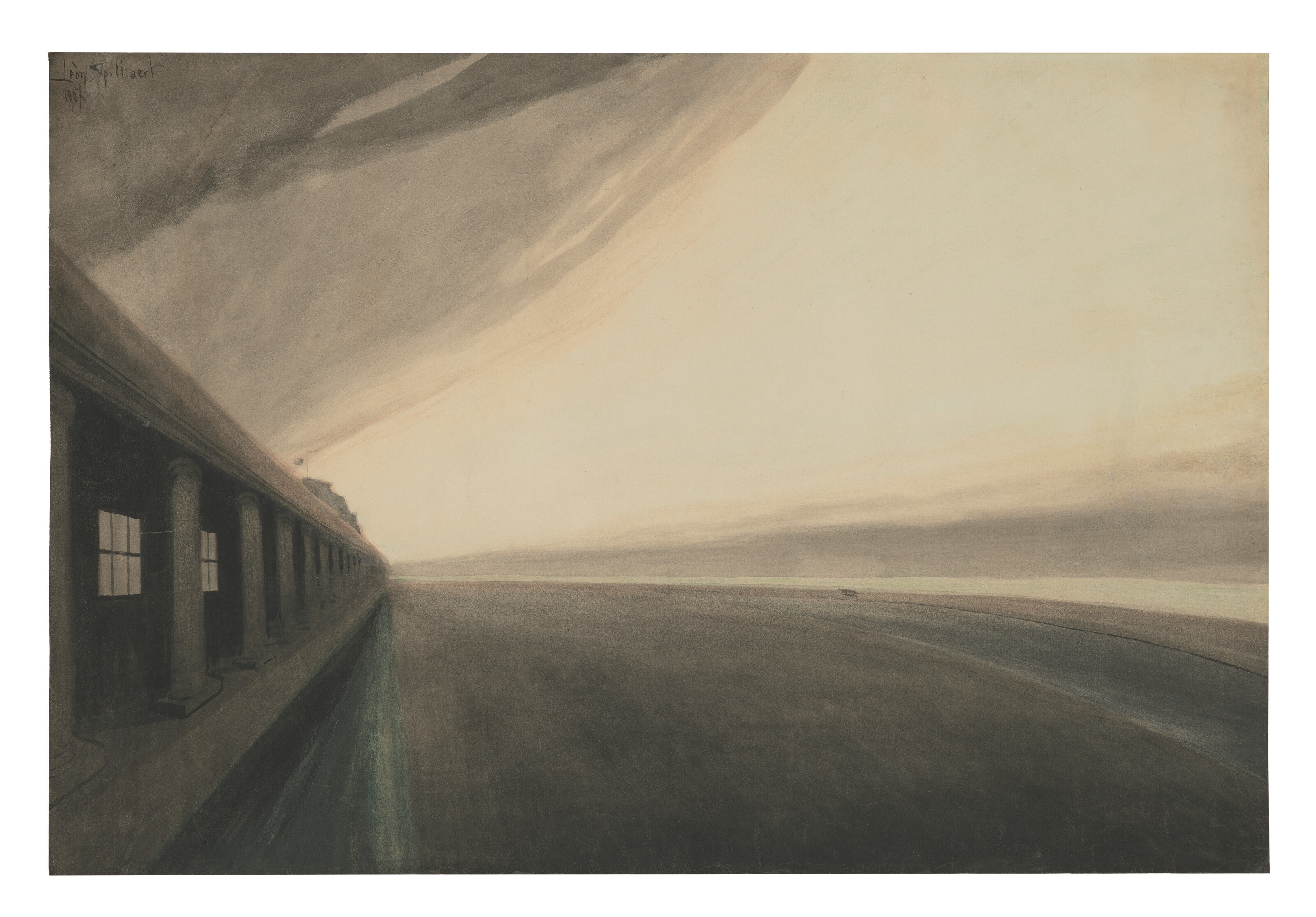 Leon Spilliaert — Королевские галереи на Востоке и на пляже, апре-л'ораж, изображение 2