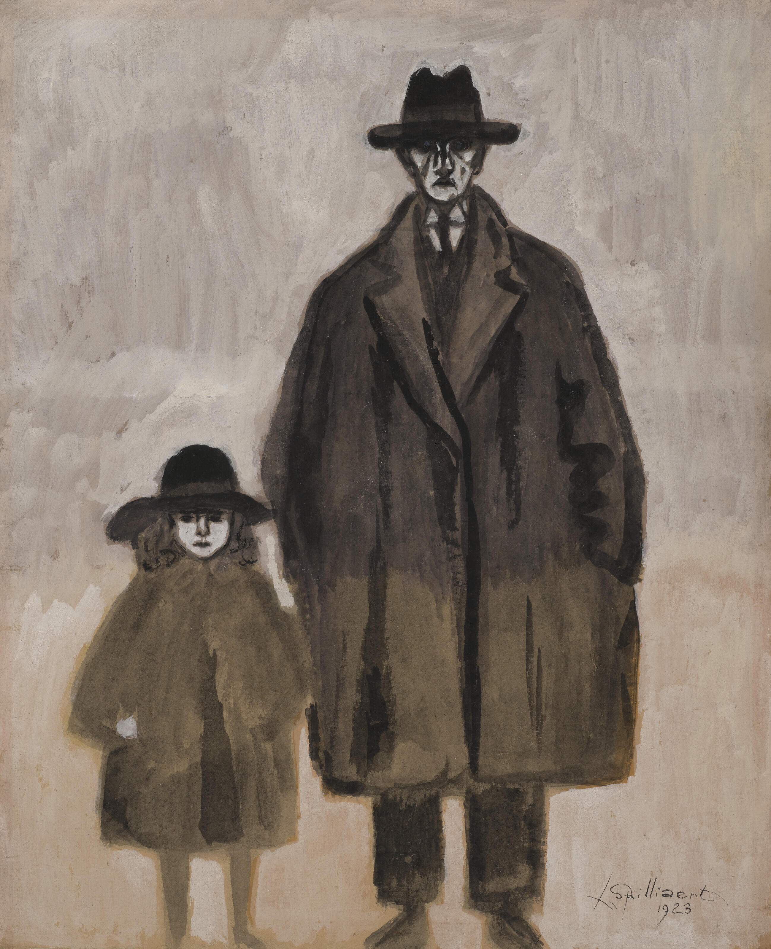 Leon Spilliaert — Леон Спиллиэрт и Мадлен на набережной в Остенде
