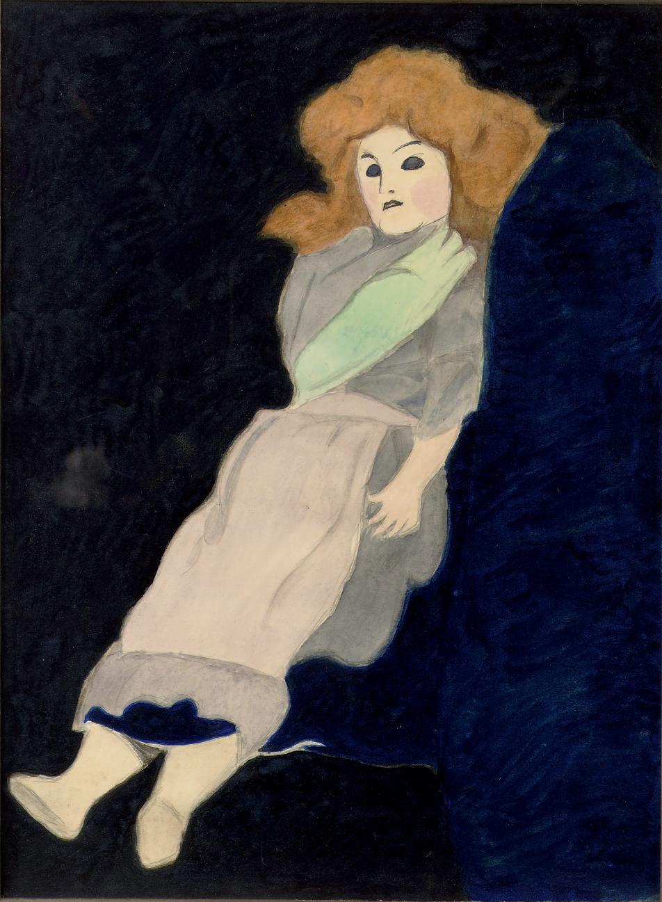 Leon Spilliaert — Пупи: голубая кукла