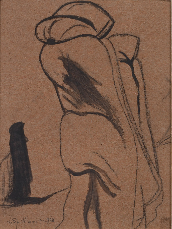 Leon Spilliaert — Черные привычки. Силуэты капуцинов