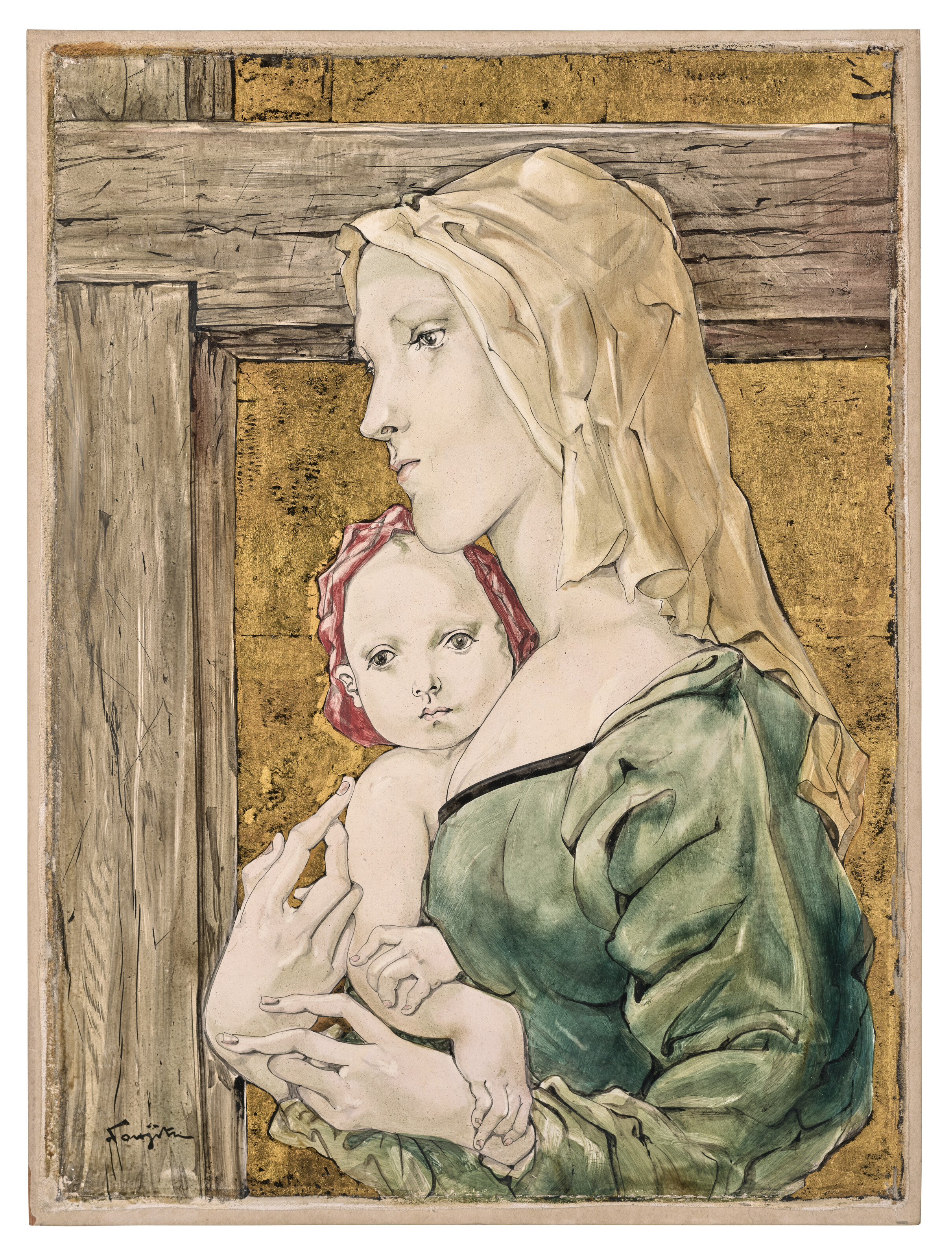 Léonard Tsuguharu Foujita — Мать и дитя, изображение 2