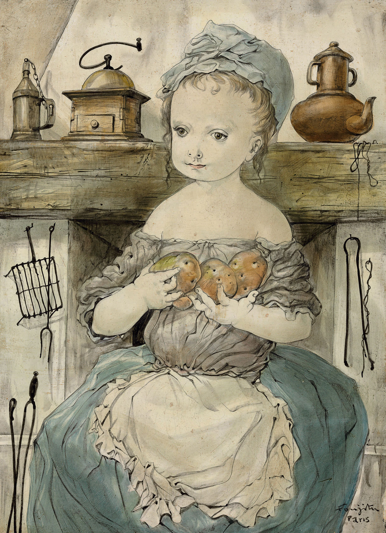 Léonard Tsuguharu Foujita — Молодая девушка, обитающая на земле