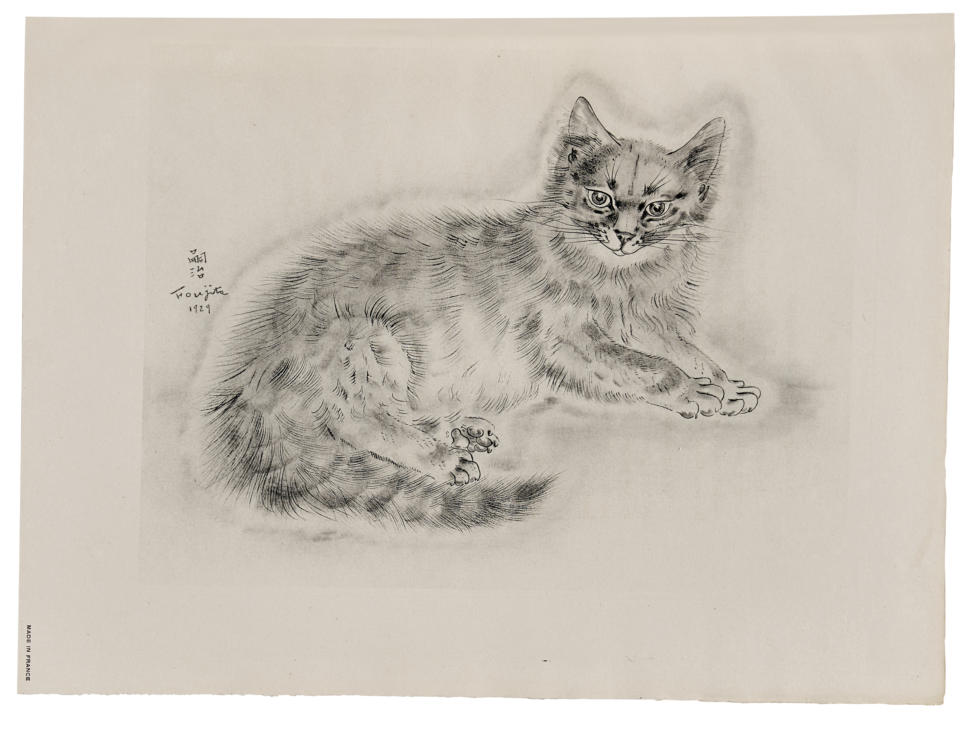 Léonard Tsuguharu Foujita — Книга о кошках, изображение 2