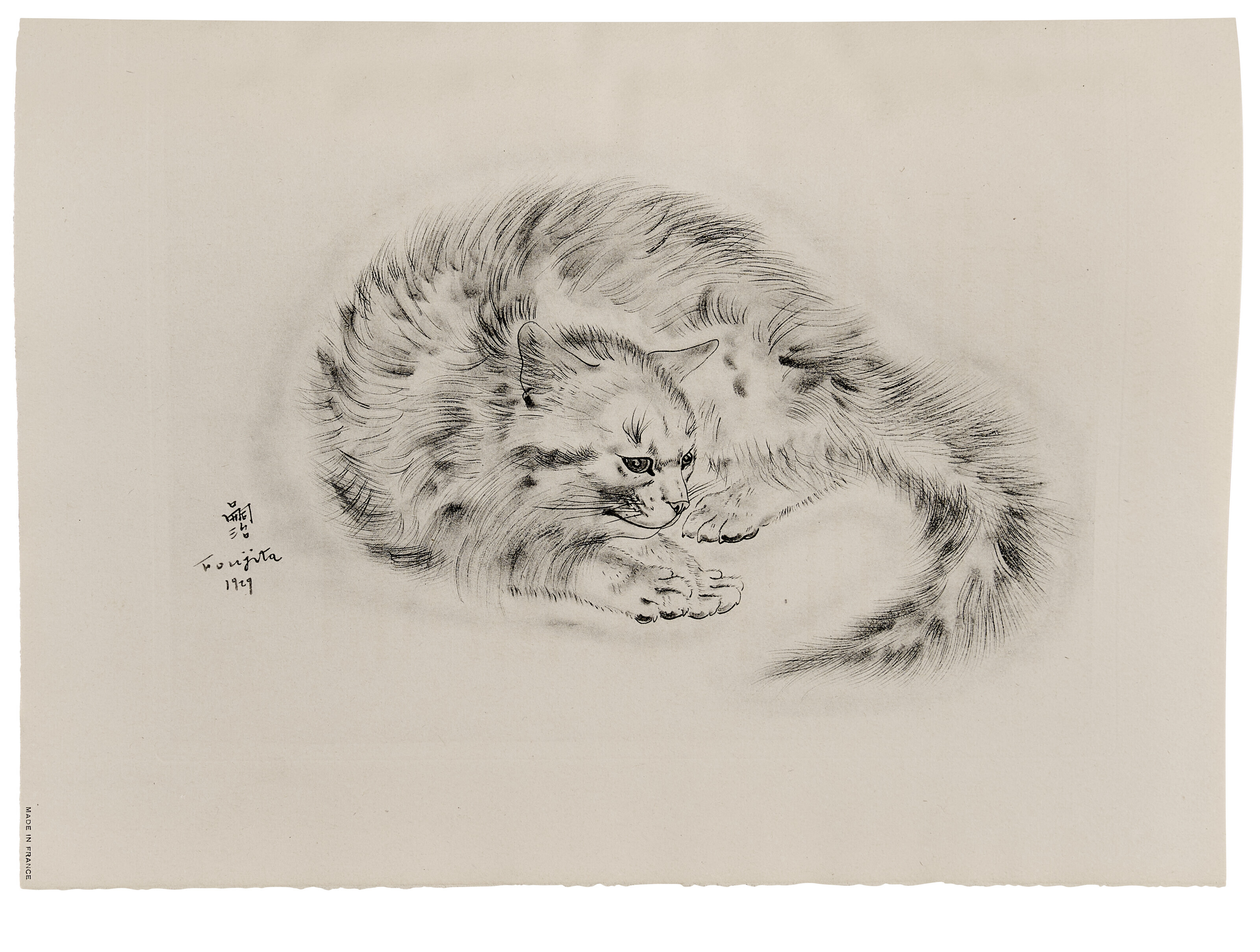 Léonard Tsuguharu Foujita — Книга о кошках, изображение 3