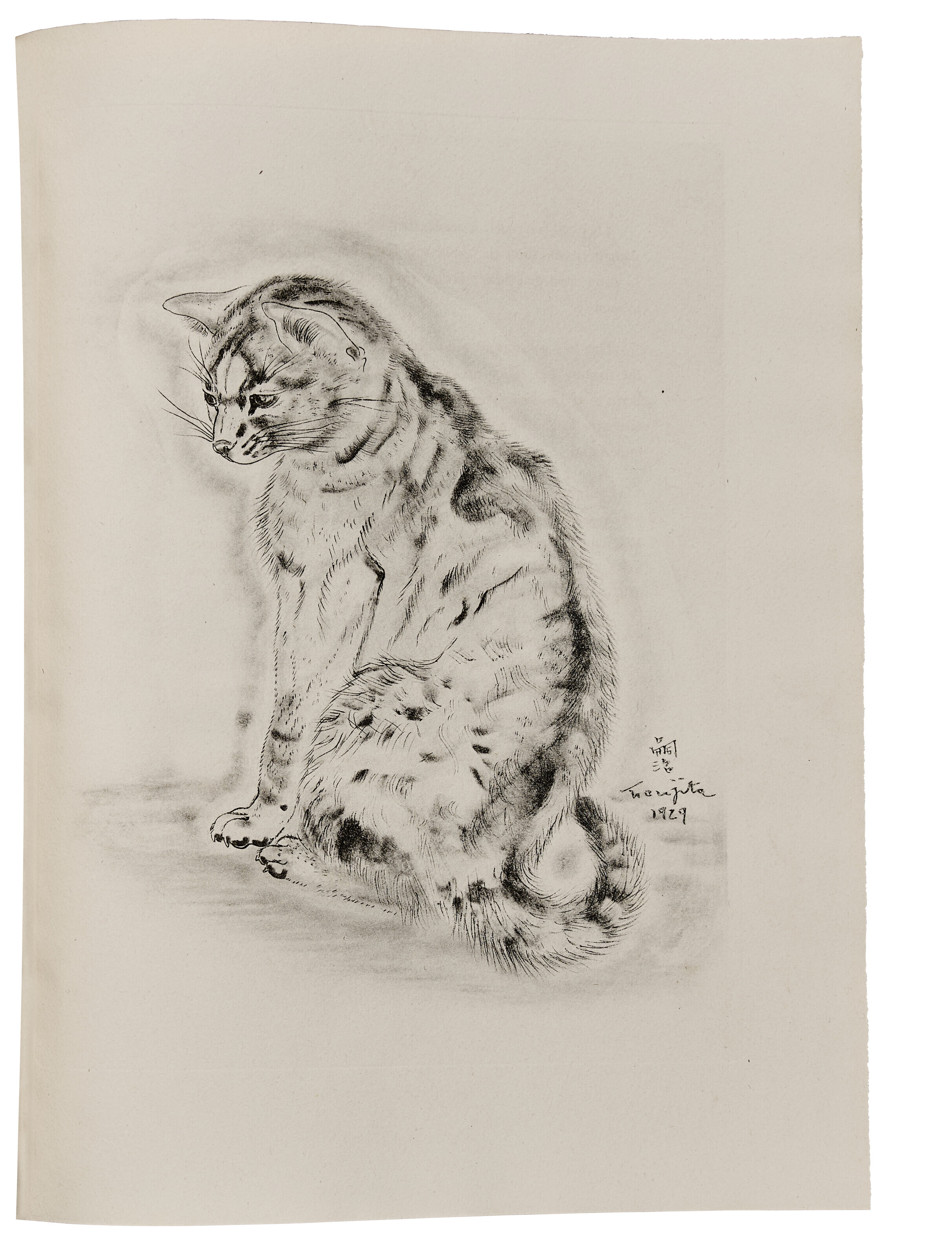 Léonard Tsuguharu Foujita — Книга о кошках, изображение 4