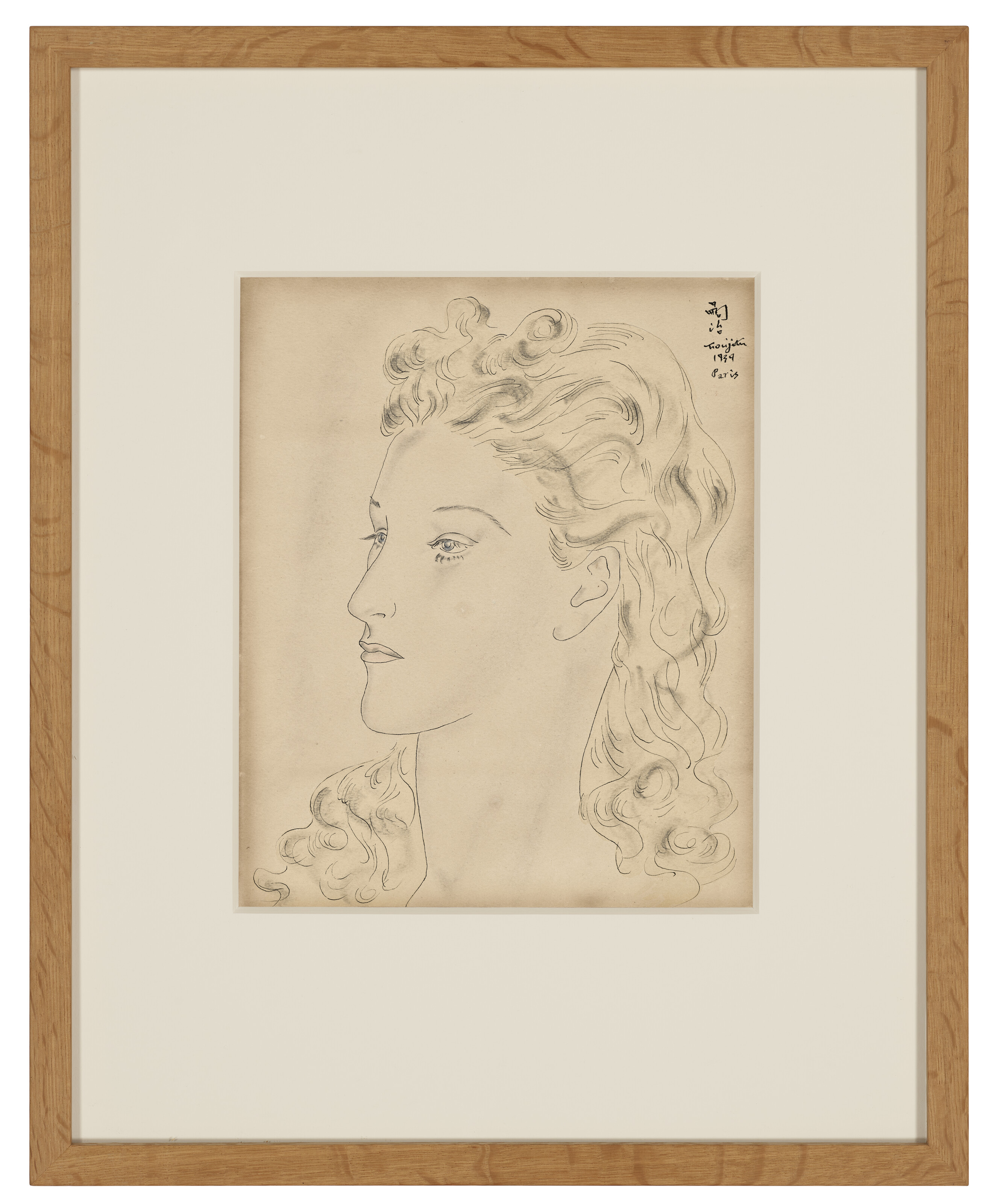 Léonard Tsuguharu Foujita — Портрет молодой женщины, изображение 2