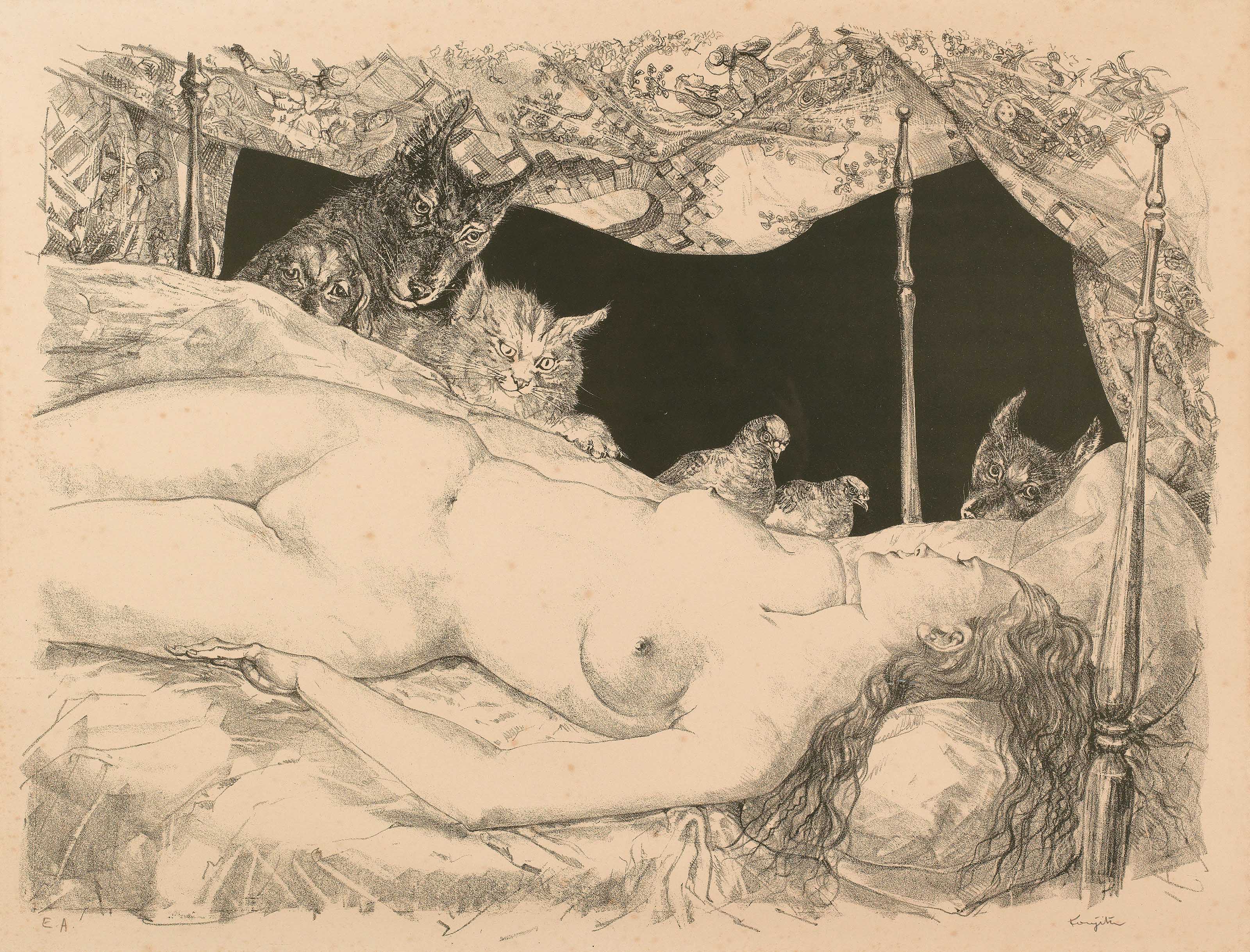 Léonard Tsuguharu Foujita — ПРОБУЖДЕНИЕ (МЕЧТА)