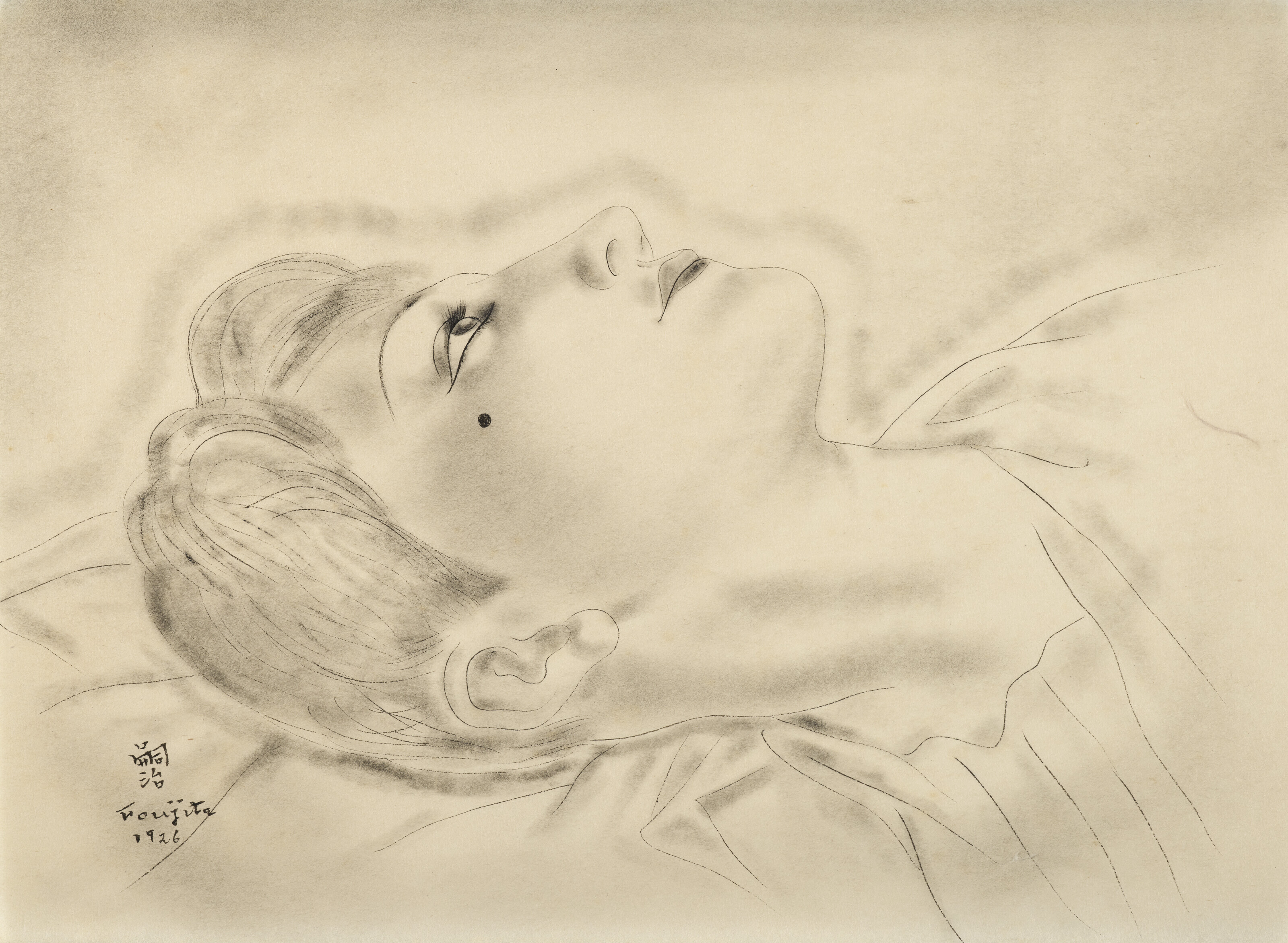 Léonard Tsuguharu Foujita — Портрет Юки, аллонже