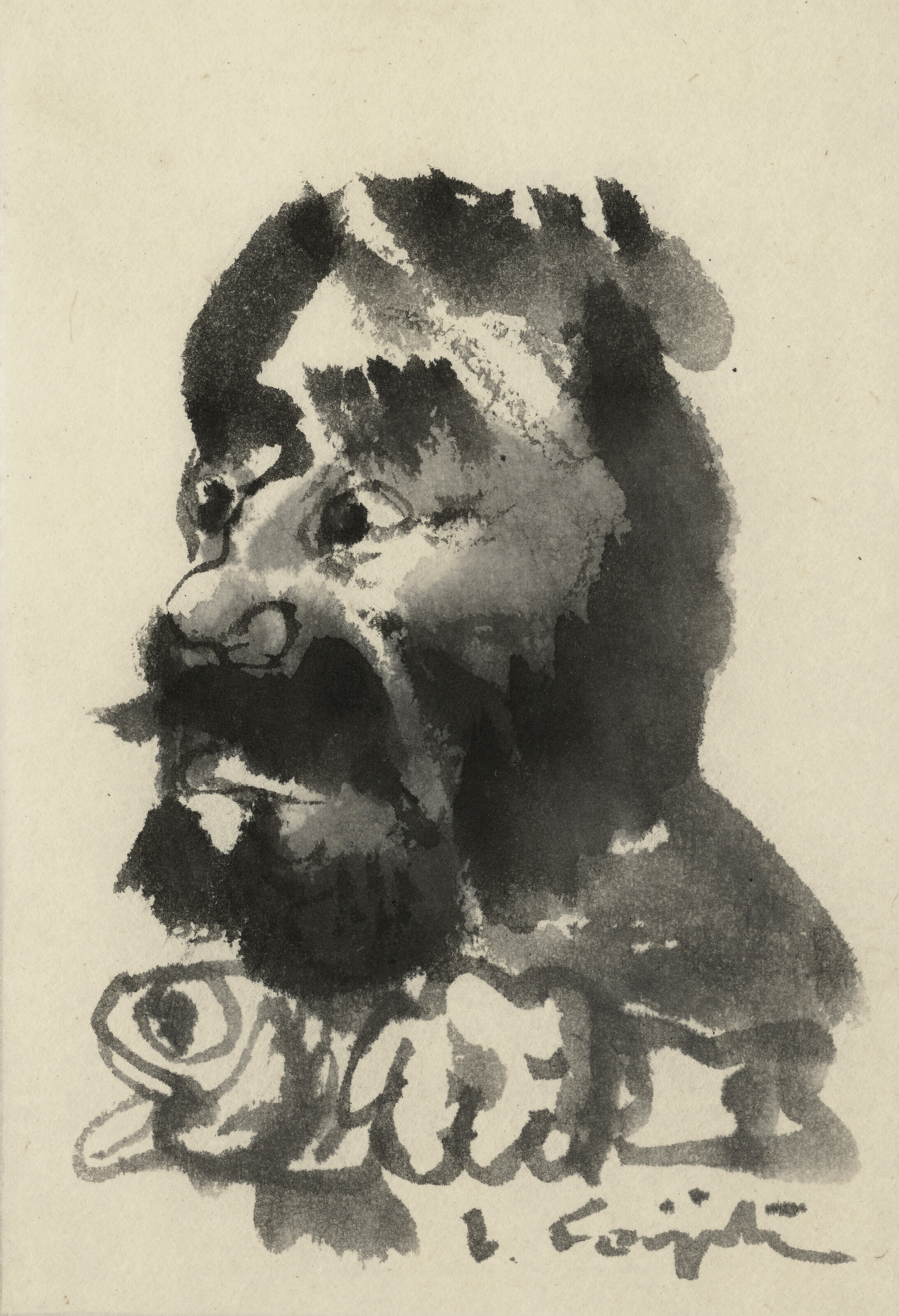 Léonard Tsuguharu Foujita — Карикатура на пуассона