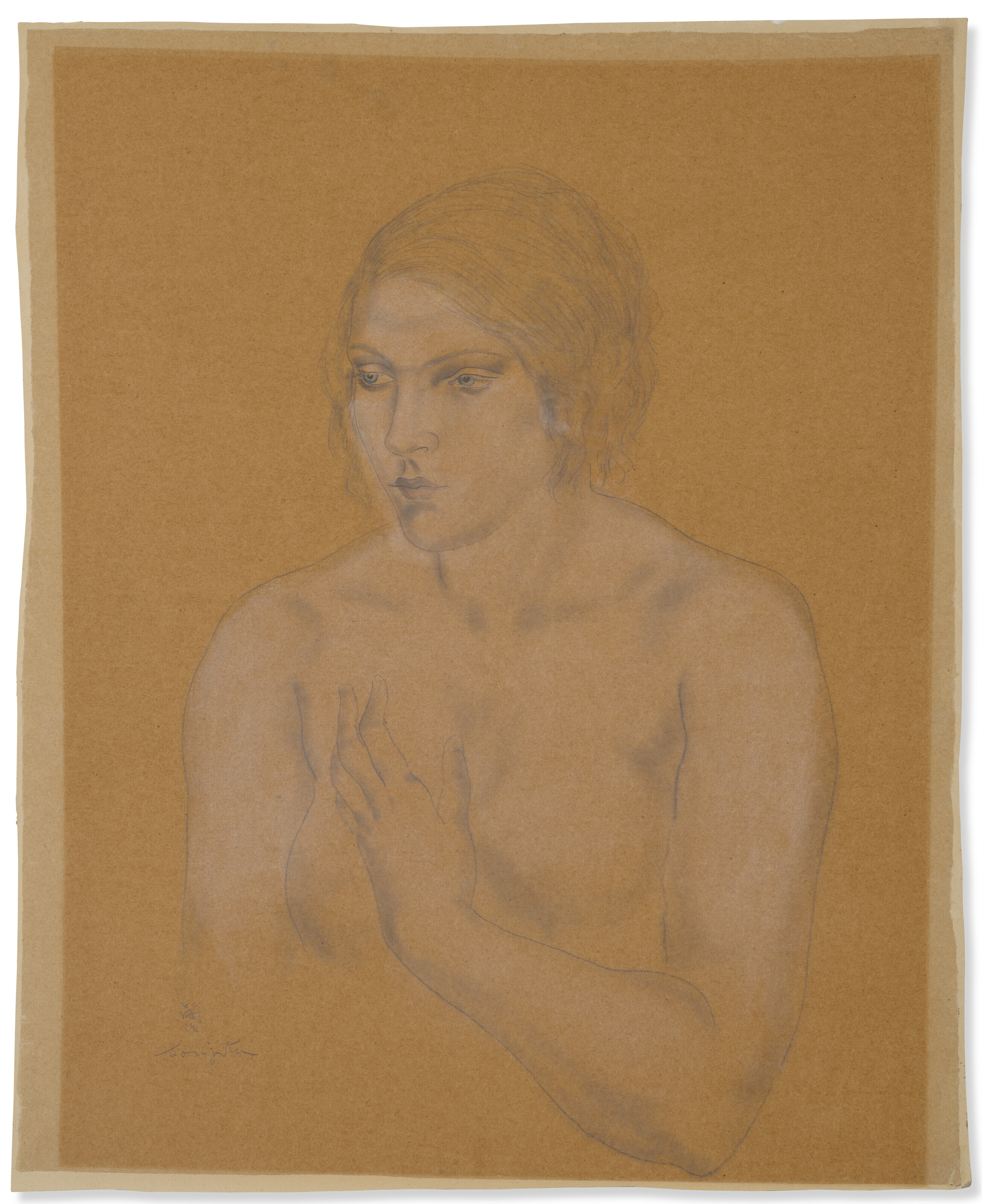 Léonard Tsuguharu Foujita — Роковая женщина в бюсте, изображение 3