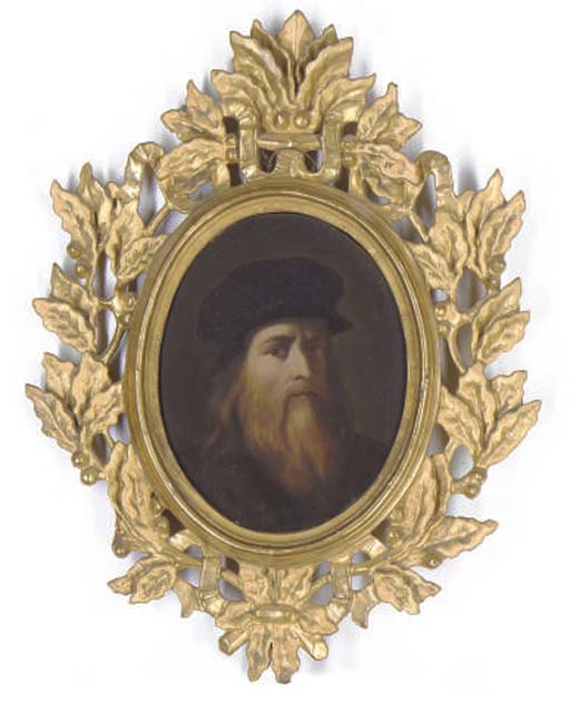 Leonardo da Vinci — Автопортрет художника; и автопортрет самого художника