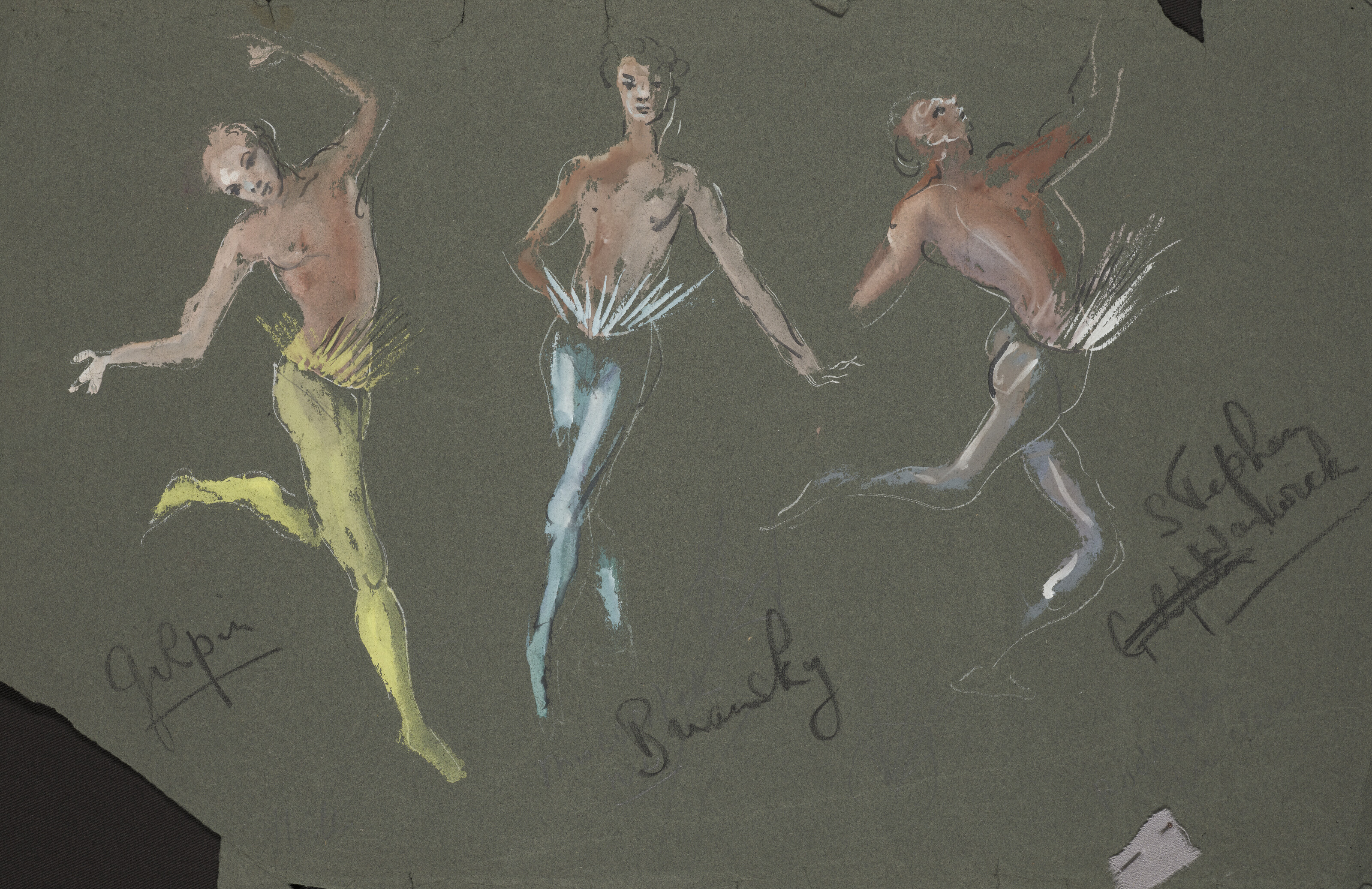 Leonor Fini — Макет костюма для "Воспоминания о Леоноре"