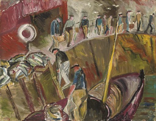 Leonora Carrington — Выгрузка улова; Сортировка рыбы; Подготовка лодки
