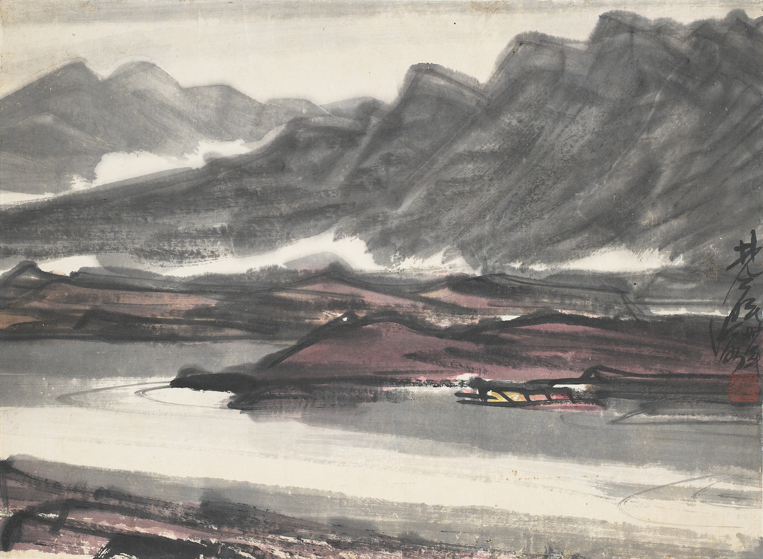 Lin Fengmian — Берег реки