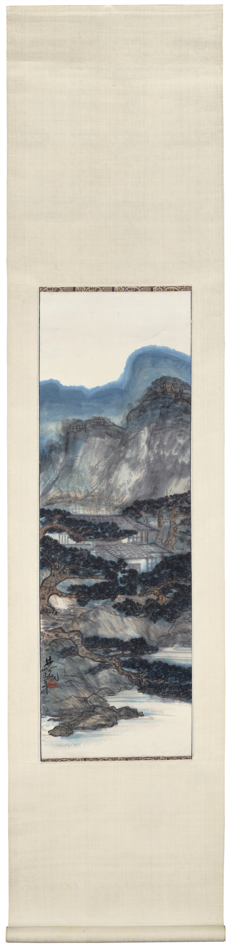 Lin Fengmian — Коттеджи в Сосновых горах, изображение 2