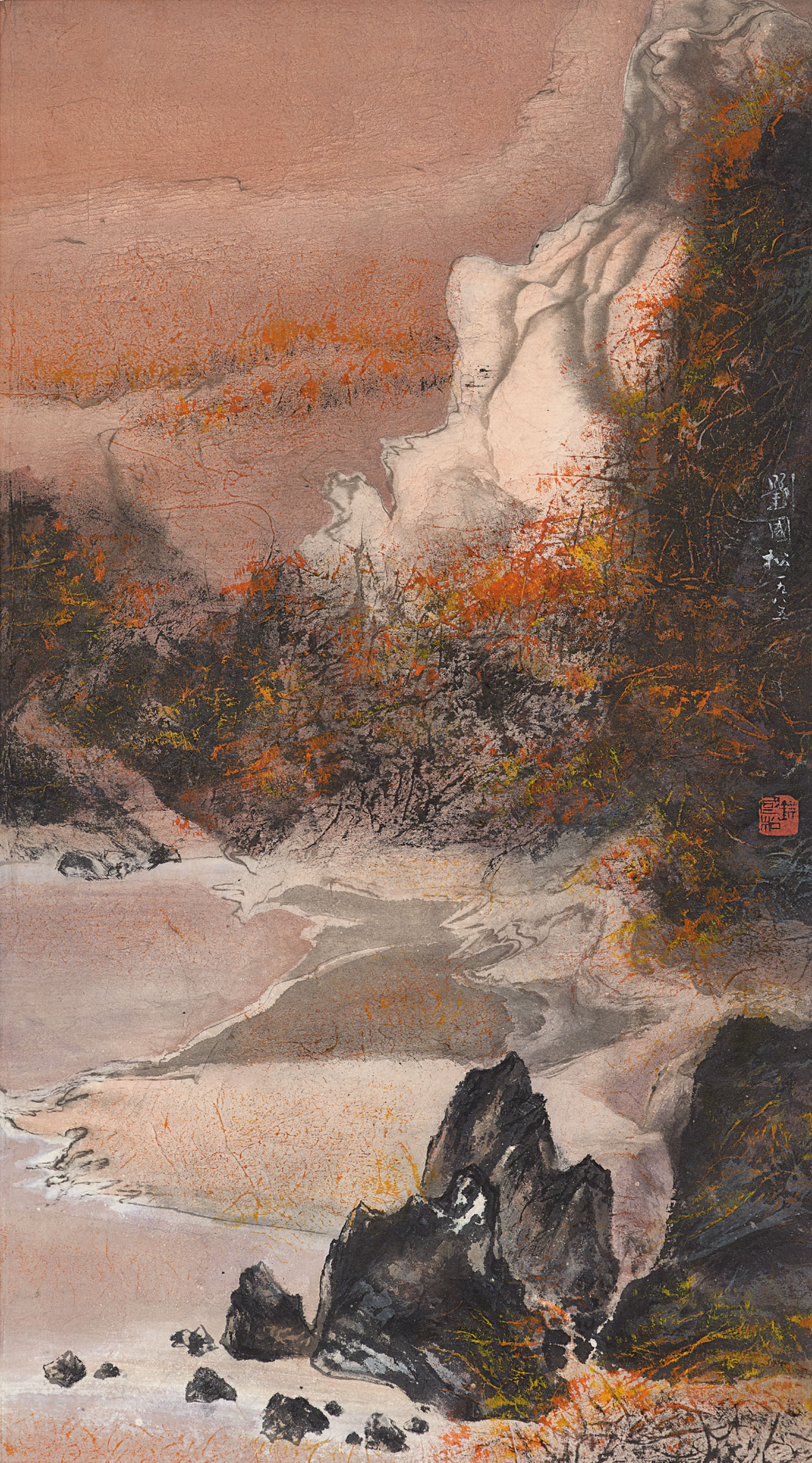 Liu Kuo Sung — Закат в осеннем лесу