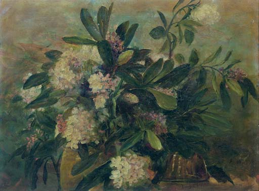 Louis Comfort Tiffany — РОДОДЕНДРОНЫ , ОКОЛО 1910 ГОДА