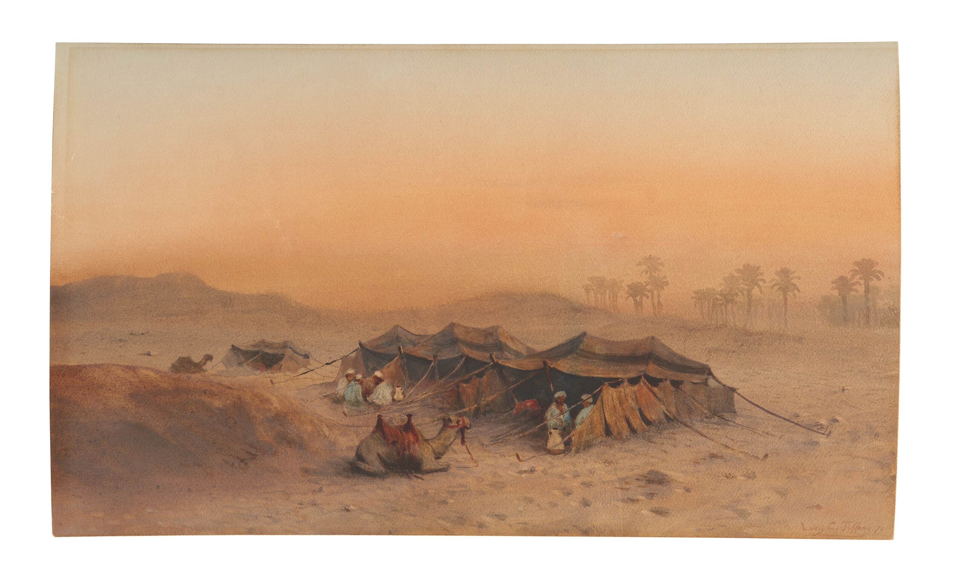 Louis Comfort Tiffany — "Сцена в пустыне", 1873