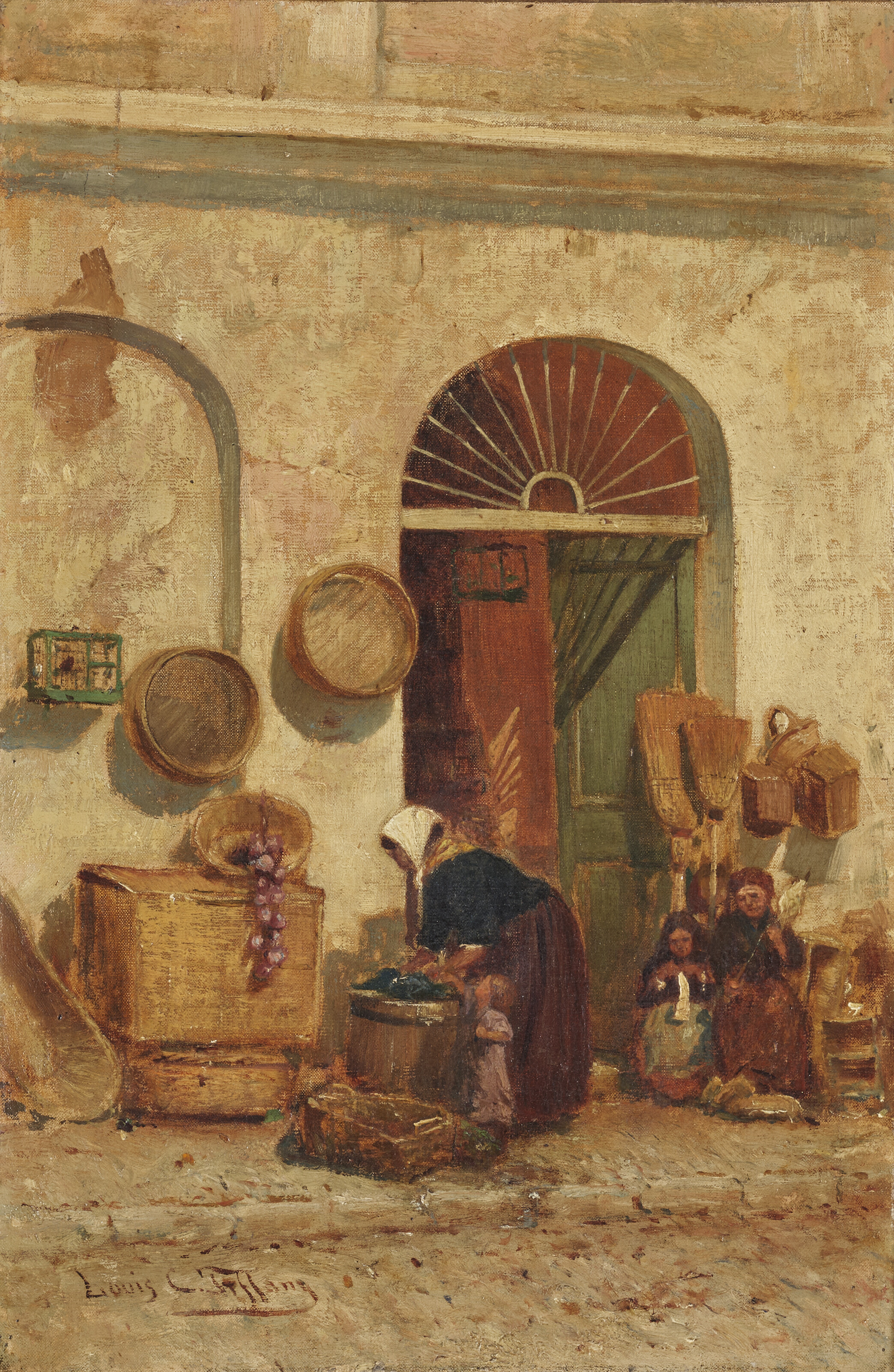 Louis Comfort Tiffany — "За работой", около 1877 года