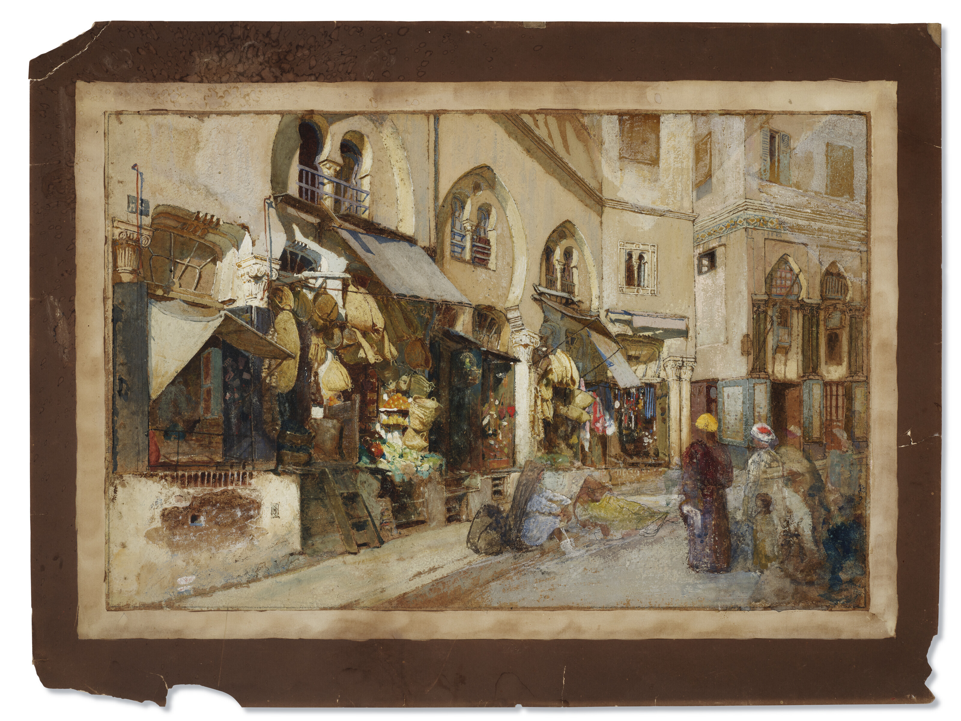 Louis Comfort Tiffany — "Уличная сцена в Алжире", около 1880 года, изображение 2