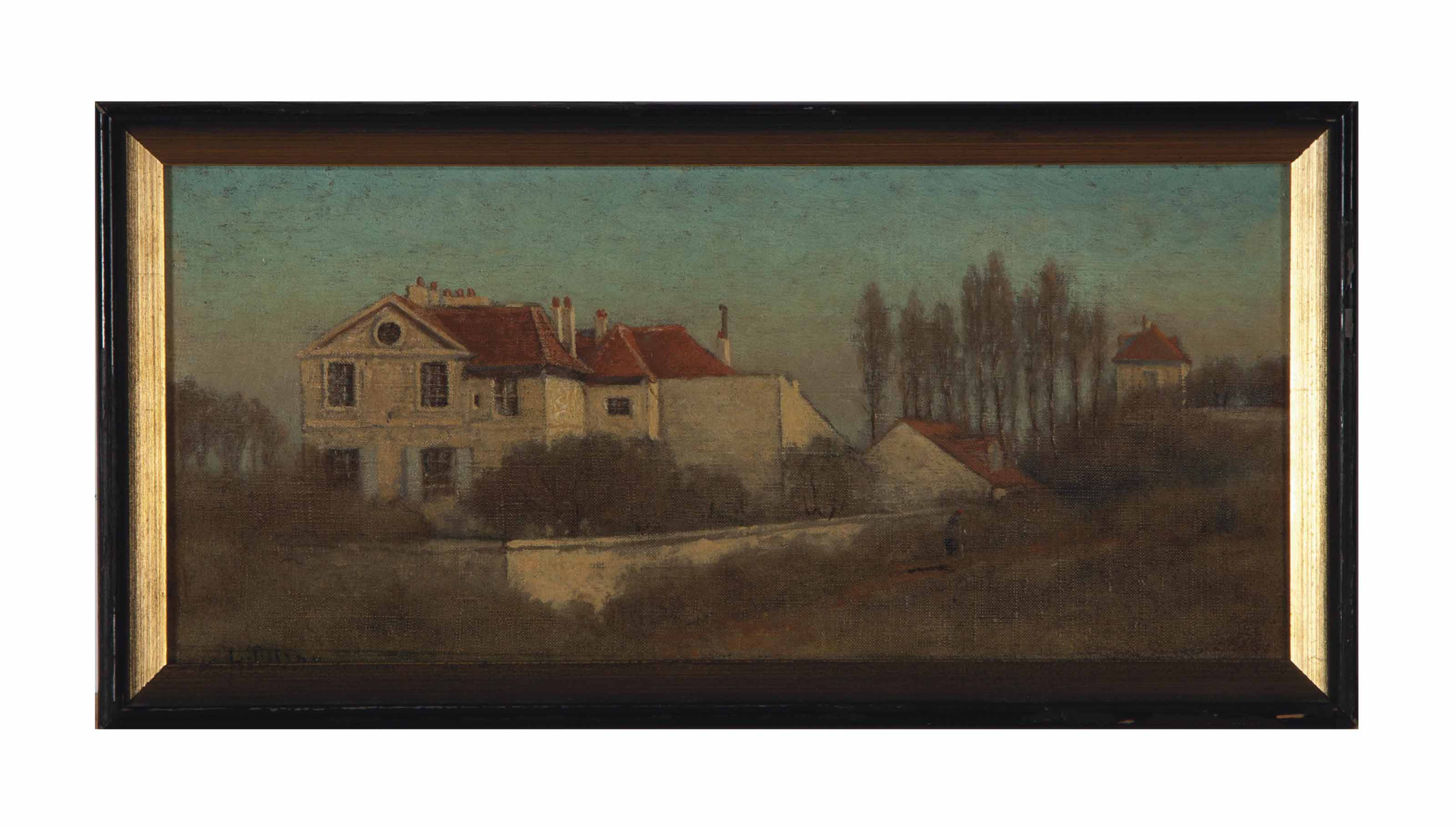 Louis Comfort Tiffany — Без названия (Дом среди деревьев)